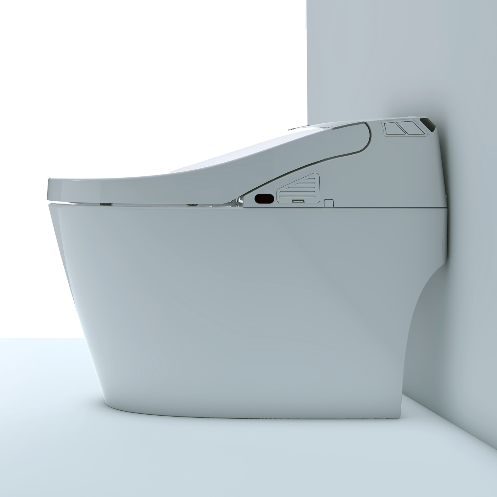  WOODBRIDGE B0960S Auto Flush, Auto Open & Auto Close, 1.28 GPF Single Flush Toilet with Intelligent Smart Bidet Seat and Wireless Remote Control, Chair Height_10812