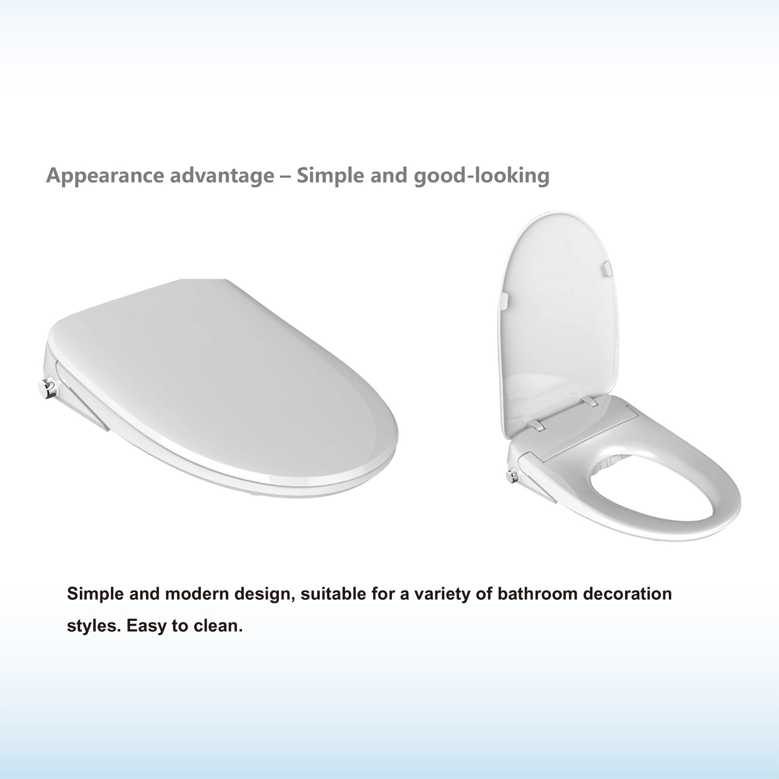  WOODBRIDGE Elongated Smart Bidet Toilet Seat, Electronic Advanced Self Cleaning, SoftClose Lid, Automatic Deodorization, Model: BID 02_9044