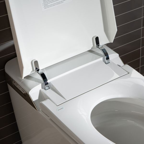  WOODBRIDGE B0980S Intelligent Smart Toilet, Massage Washing, Open & Close, Auto Flush,Heated Integrated Multi Function Remote Control, with Advance Bidet and Soft Closing Seat, White_5974