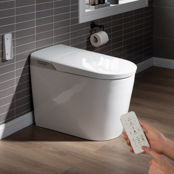  WOODBRIDGE B0980S Intelligent Smart Toilet, Massage Washing, Open & Close, Auto Flush,Heated Integrated Multi Function Remote Control, with Advance Bidet and Soft Closing Seat, White_5983