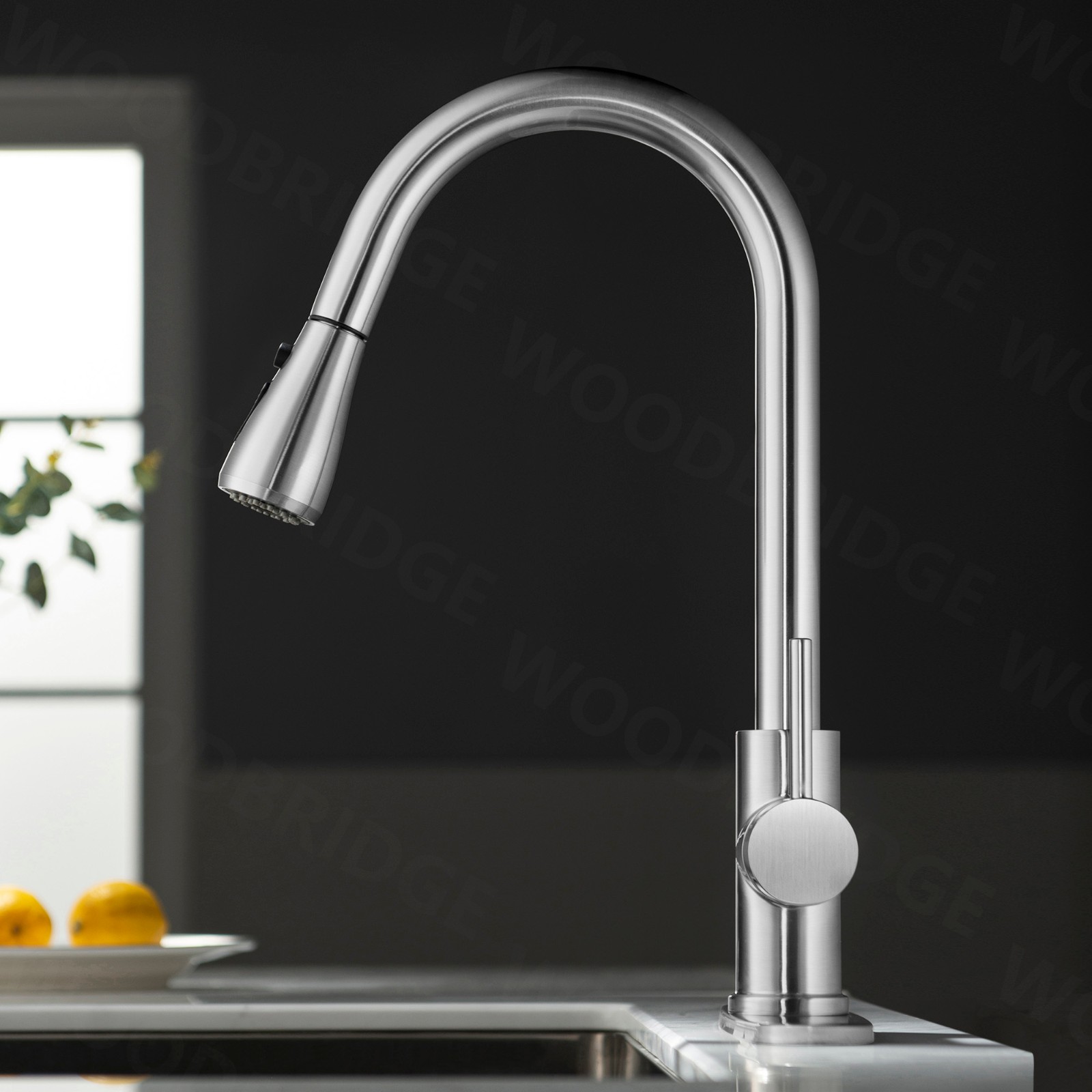  WOODBRIDGE WK090802CH Single Handle Pull Down Kitchen Faucet in Polished Chrome Finish._5025