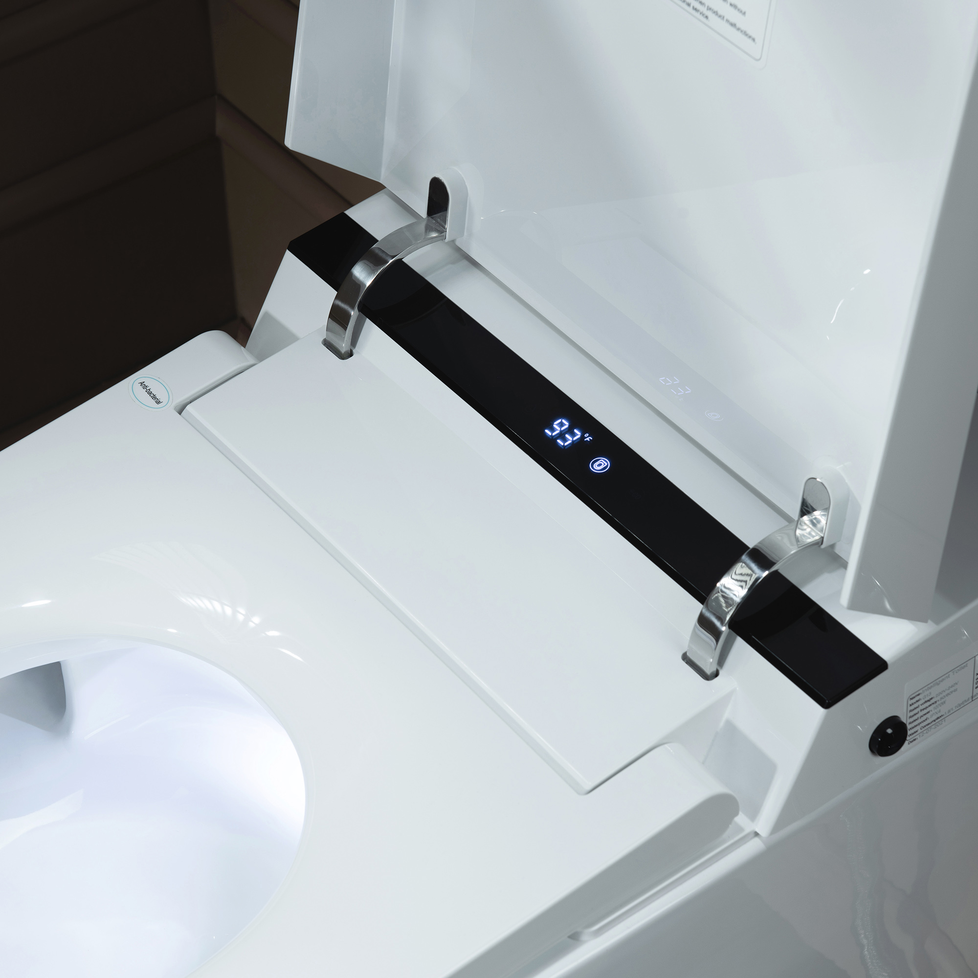  WOODBRIDGE B0990S One Piece Elongated Smart Toilet Bidet with Massage Washing, Auto Open and Close Seat and Lid, Auto Flush, Heated Seat and Integrated Multi Function Remote Control, White_2120