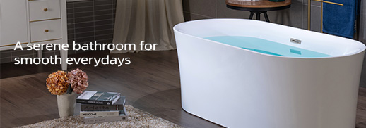 A serene bathroom for smooth everydays