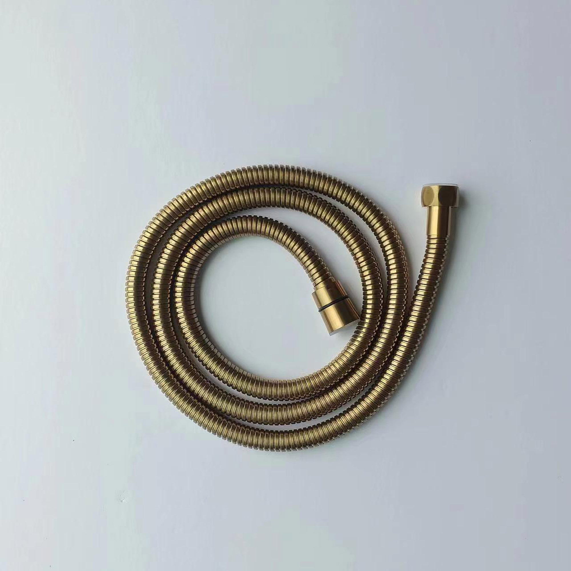  60-inch Brushed Gold Stainless Steel Shower Hose_14110