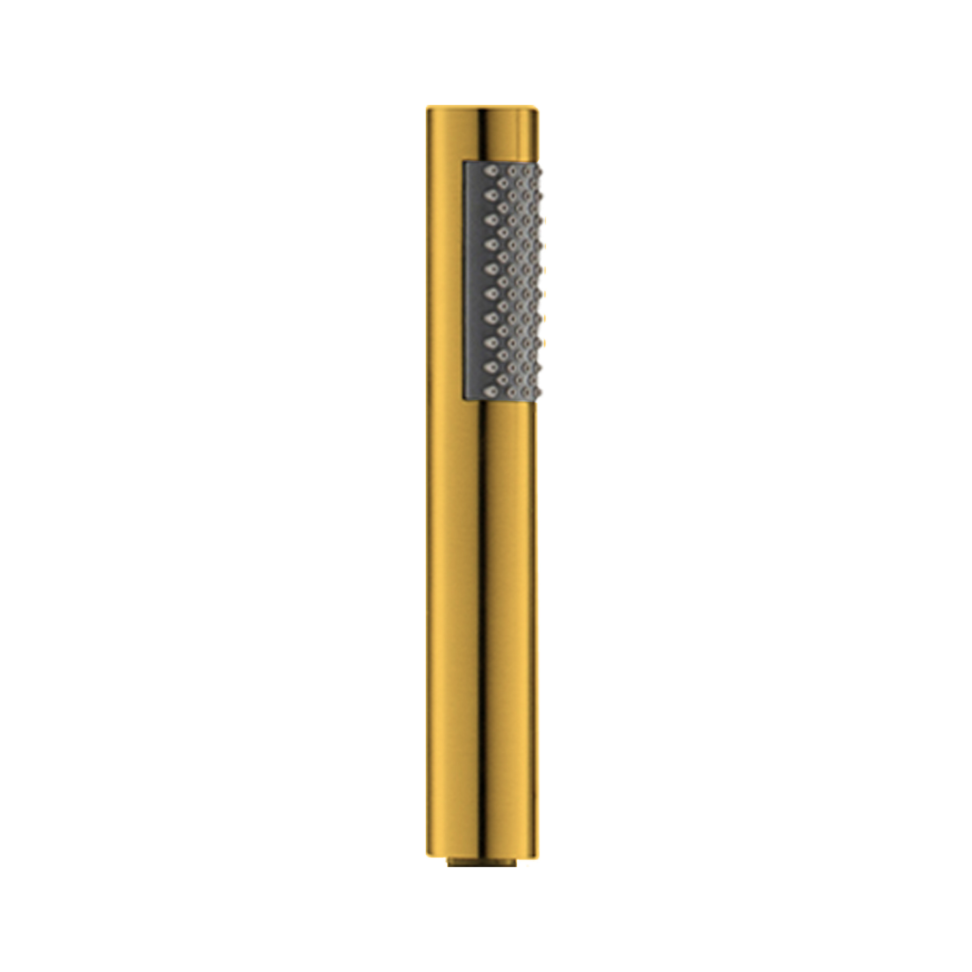 Brushed Gold Round Cylinder Handheld Shower