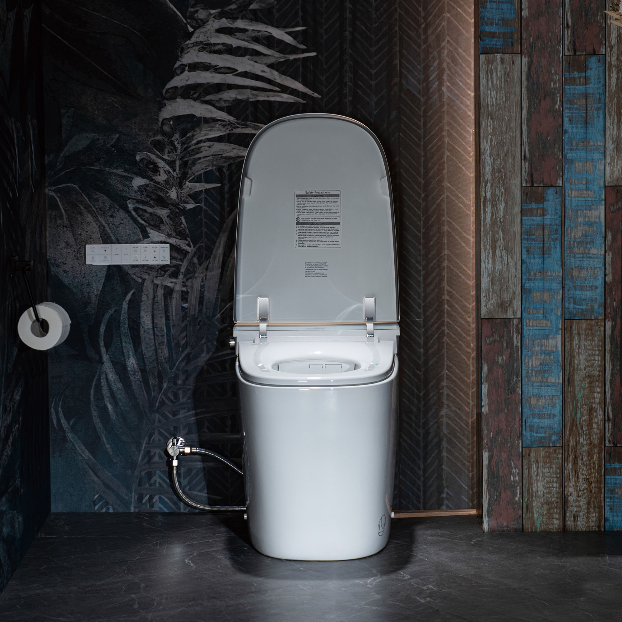  WOODBRIDGE B0931S Smart Bidet Toilet with 1.28 GPF Dual Flush Auto Open & Close, Foot Sensor Flush, Voice Control,1000 Gram Map Flushing Score, LED Display, Chair Height Design and Cleaning Foam Dispenser_14562