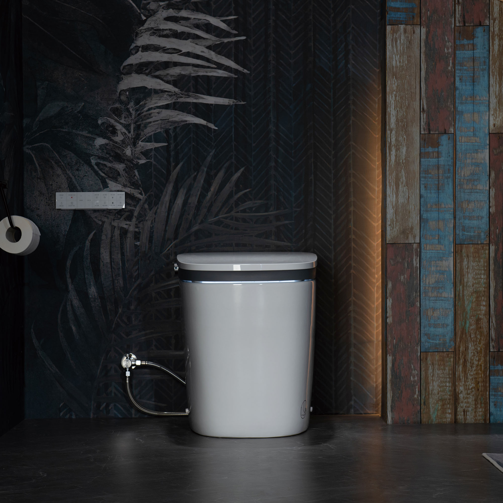  WOODBRIDGE B0931S Smart Bidet Toilet with 1.28 GPF Dual Flush Auto Open & Close, Foot Sensor Flush, Voice Control,1000 Gram Map Flushing Score, LED Display, Chair Height Design and Cleaning Foam Dispenser_14563