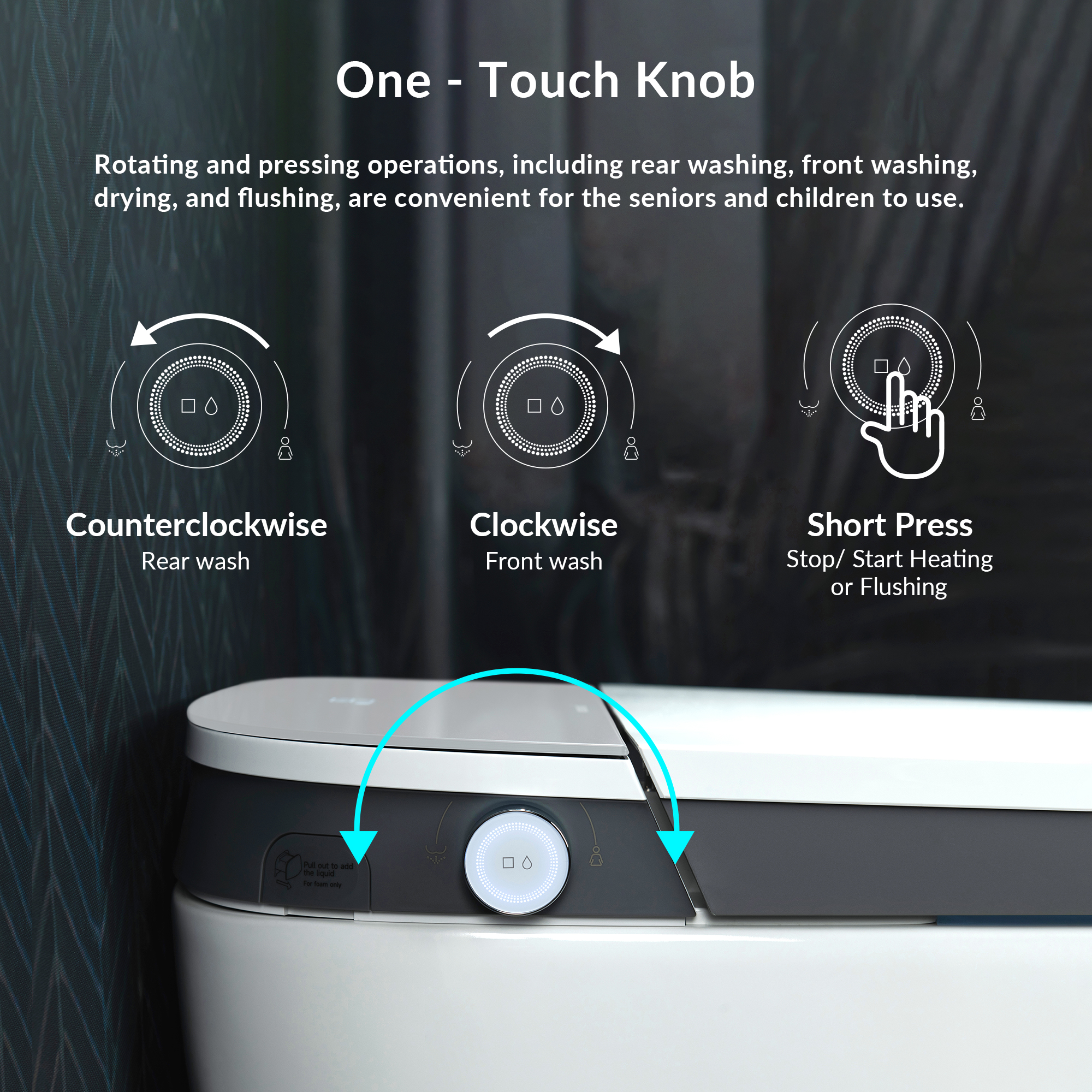  WOODBRIDGE B0931S Smart Bidet Toilet with 1.28 GPF Dual Flush Auto Open & Close, Foot Sensor Flush, Voice Control,1000 Gram Map Flushing Score, LED Display, Chair Height Design and Cleaning Foam Dispenser_13937