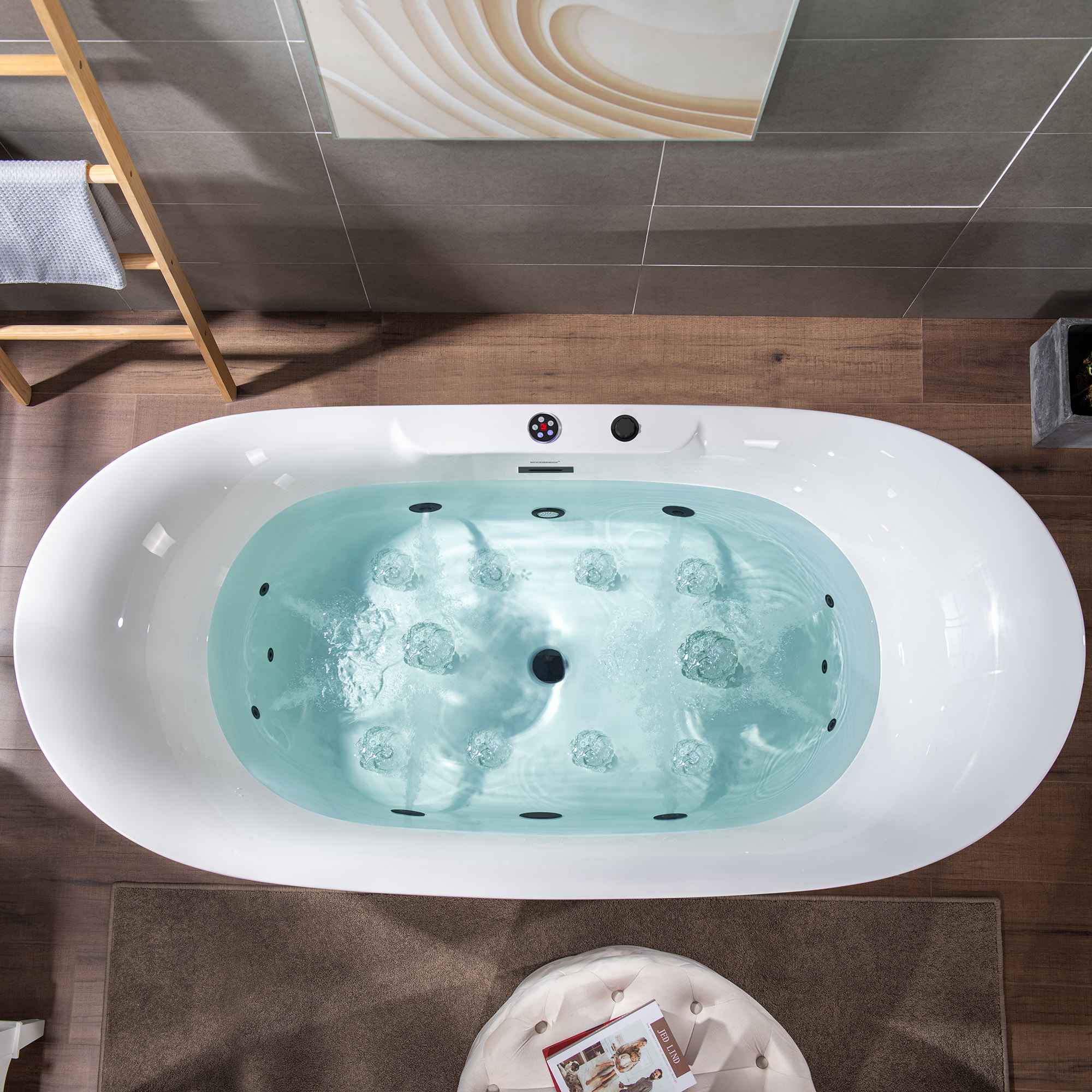 Jacuzzi Bath Tub Freestanding Jetted Tub With Heater Bath Tub Jet