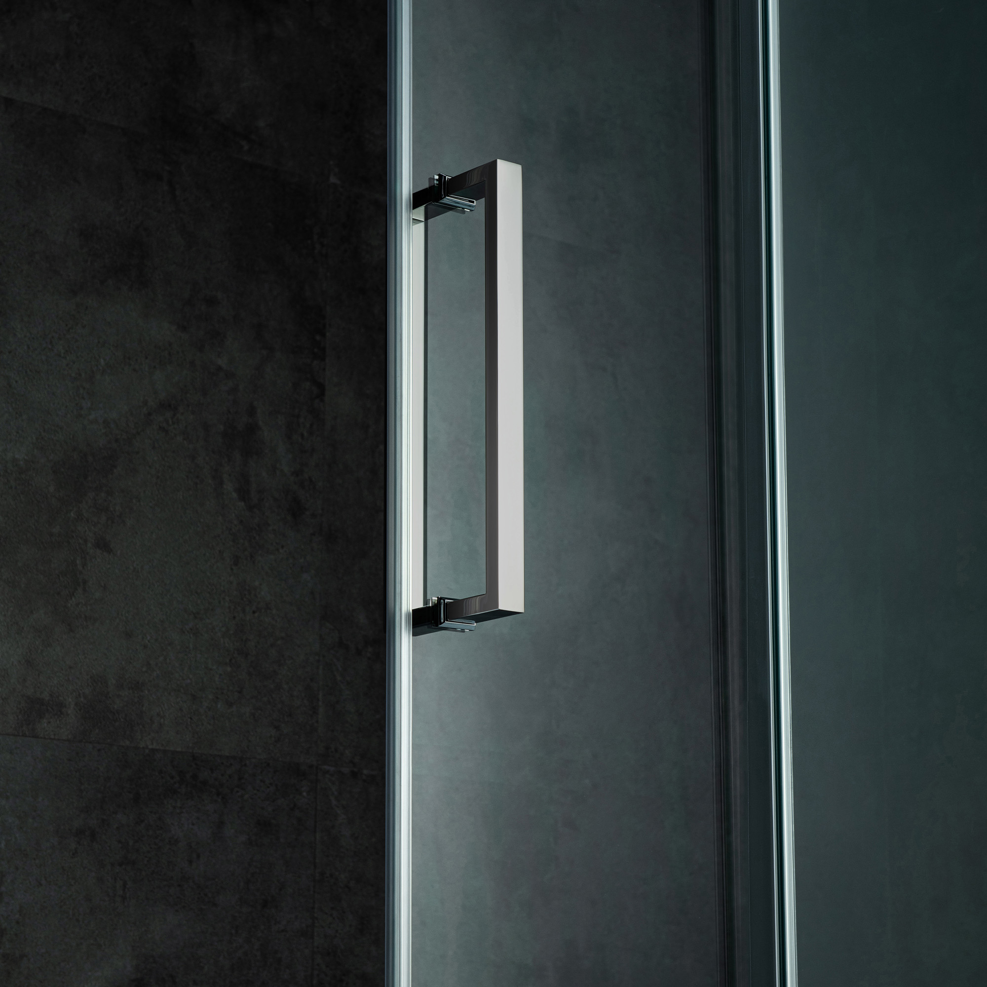  WOODBRIDGE Frameless Single Sliding Shower Doors in Brushed Nickel Finish, 56-60