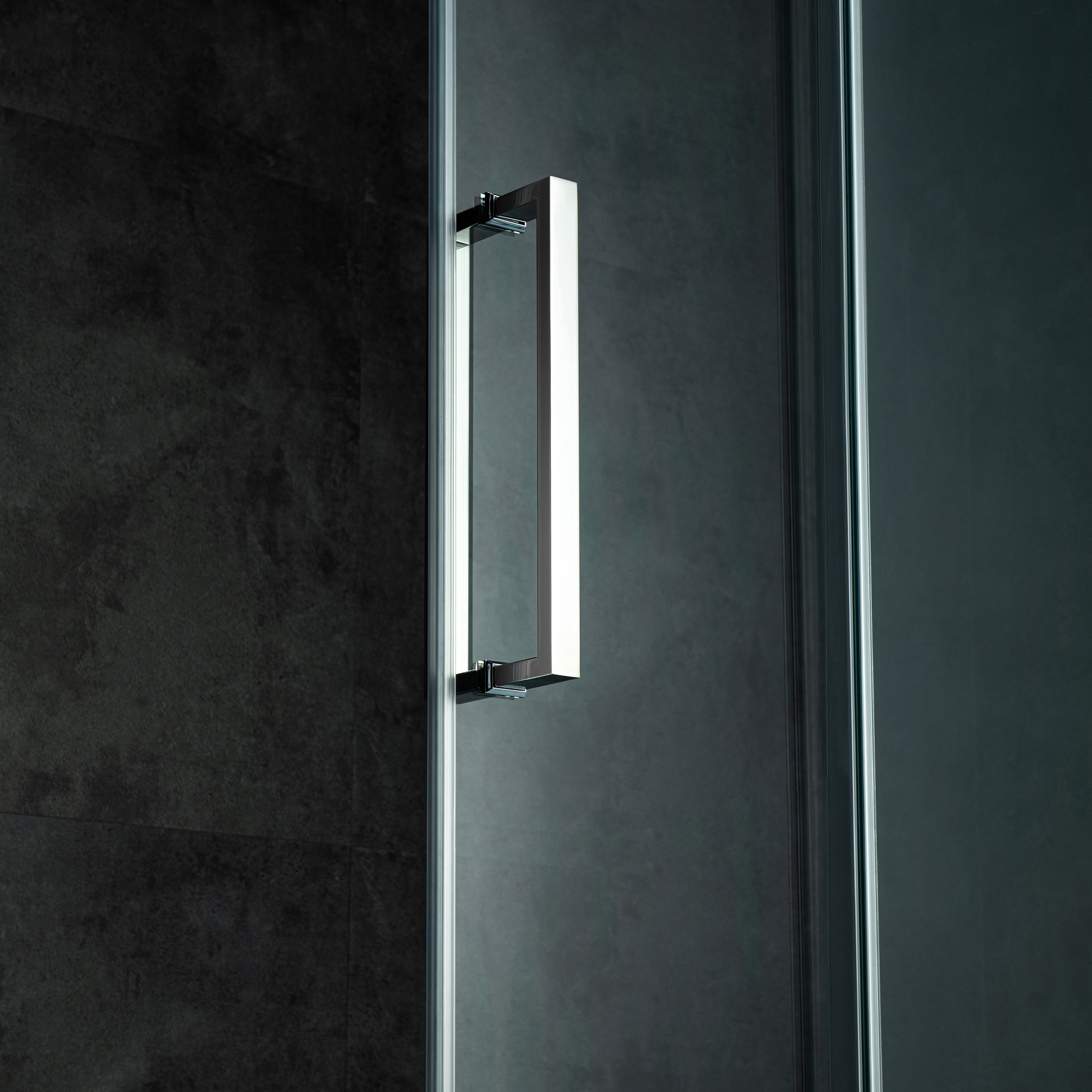  WOODBRIDGE Frameless Single Sliding Shower Doors in Polished Chrome Finish, 56-60