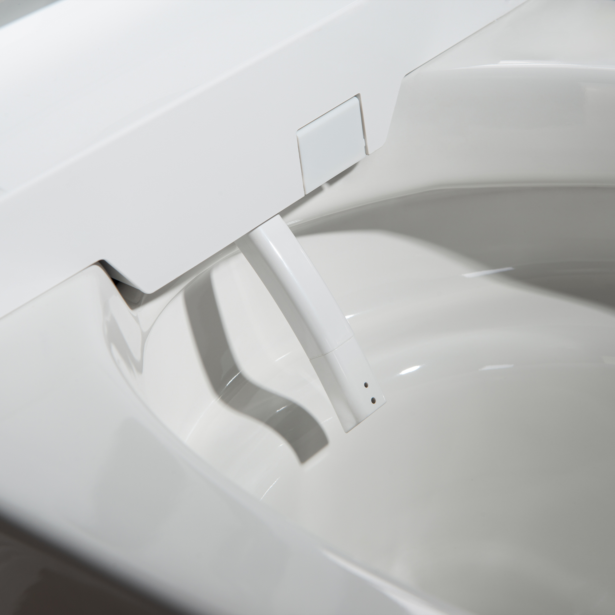  WOODBRIDGE Intelligent Smart Bidet Toilet, Auto Open & Close, Foot Sensor, Auto Quiet Flush, Backup Mechanical Flush, and Advanced Deodorization, White, EBT470_21169