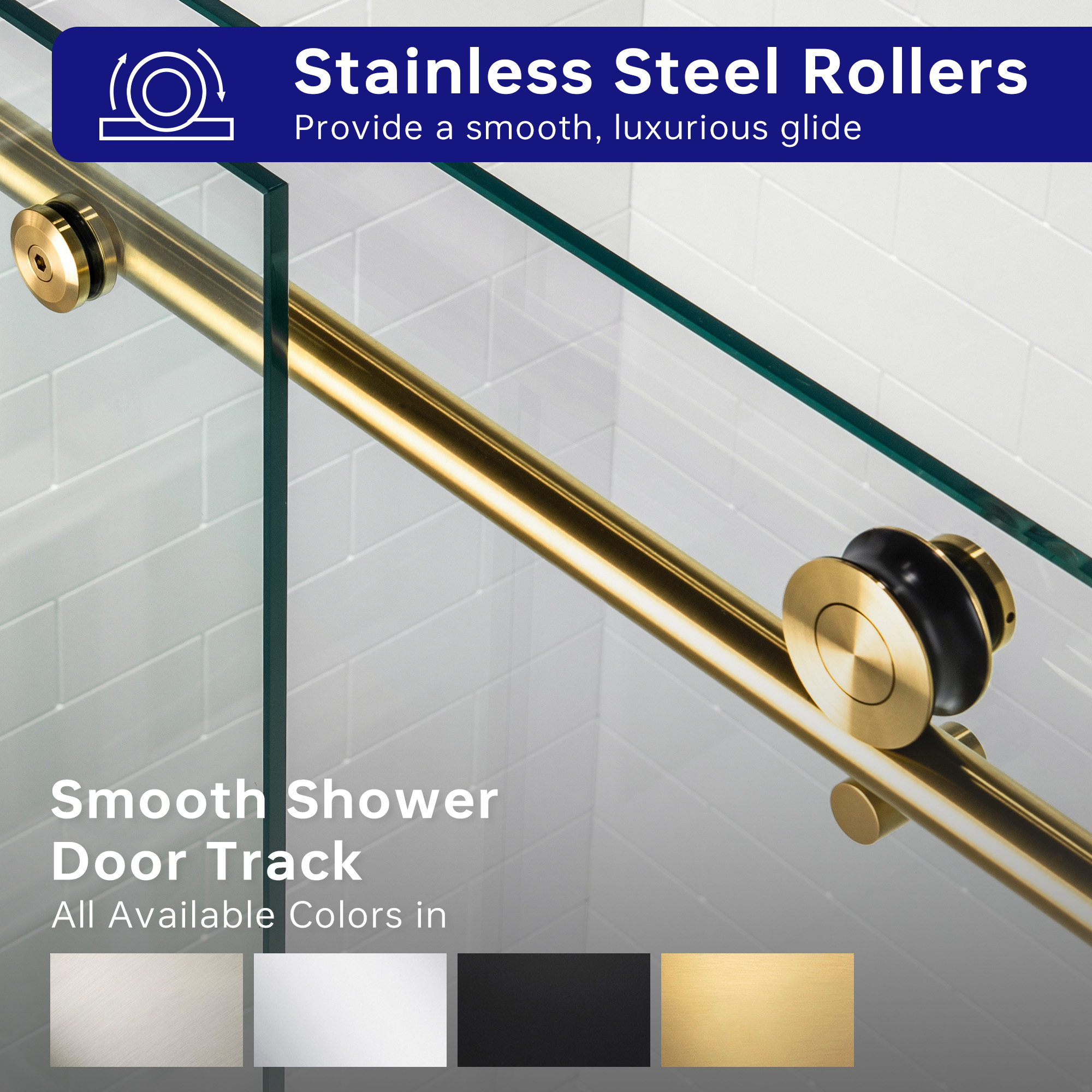  WOODBRIDGE Frameless Shower Doors 68-72