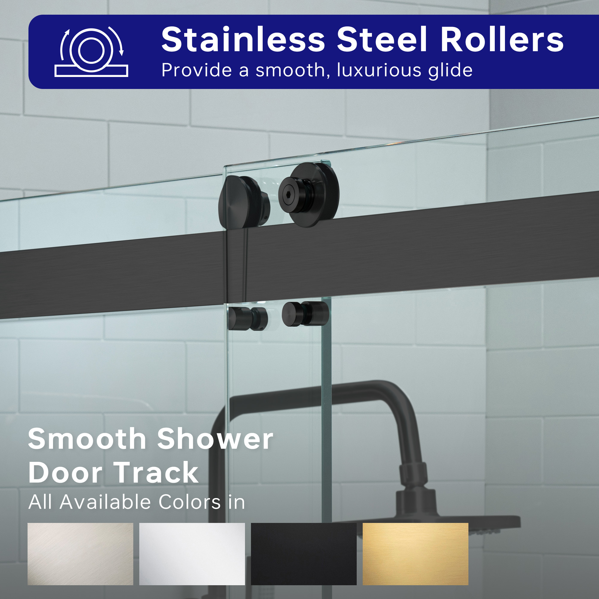  WOODBRIDGE Frameless Shower Doors 56-60