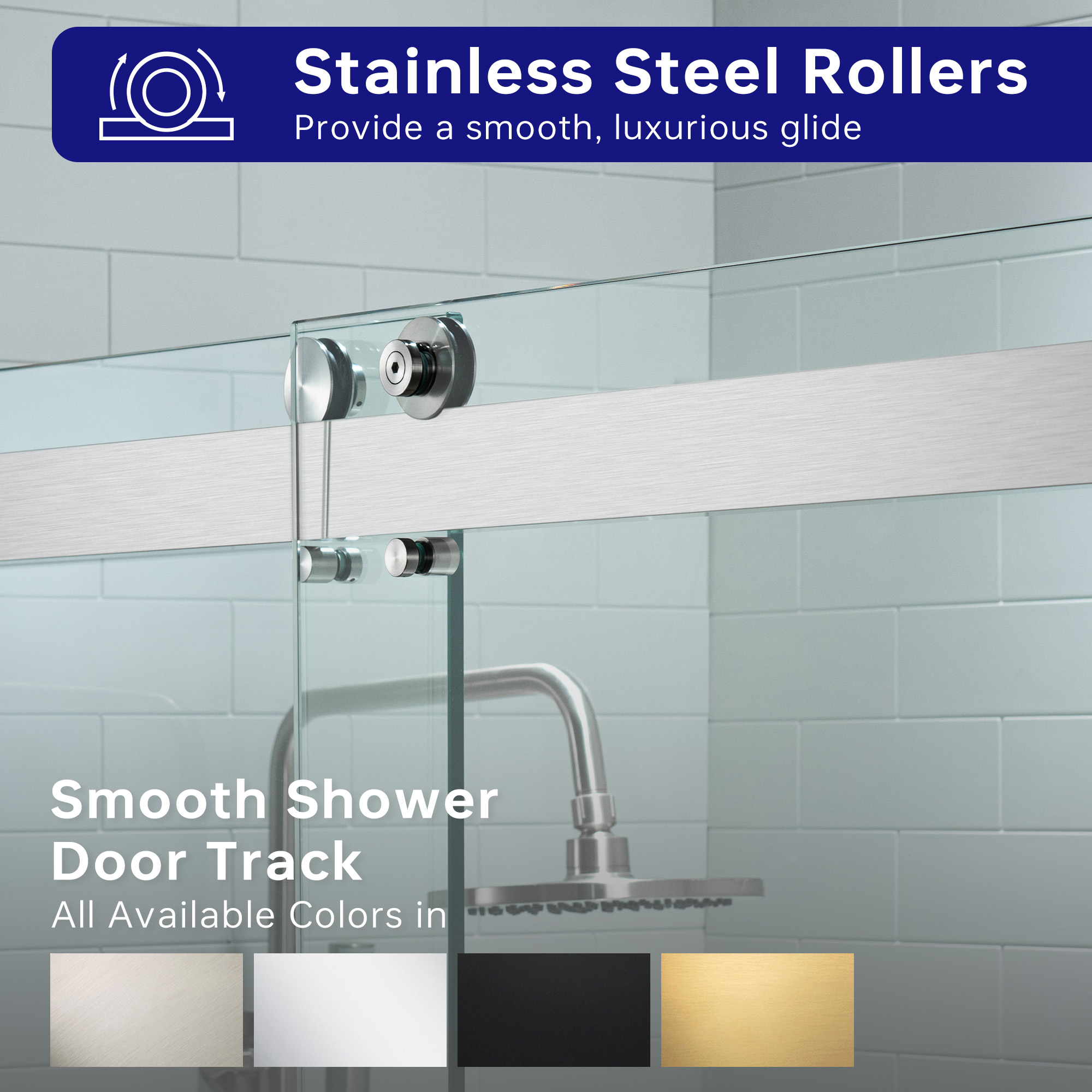  WOODBRIDGE Frameless Bathtub Shower Doors 56-60