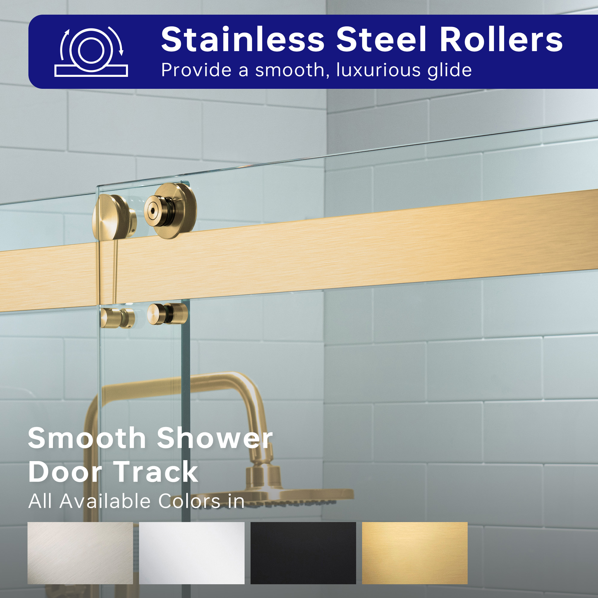  WOODBRIDGE Frameless Bathtub Shower Doors 56-60