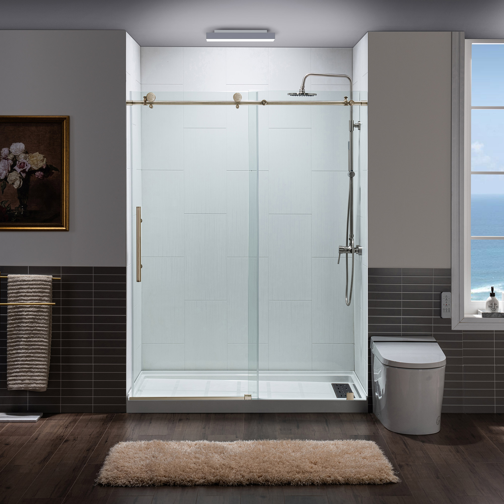 WOODBRIDGE Frameless Shower Doors 56-60
