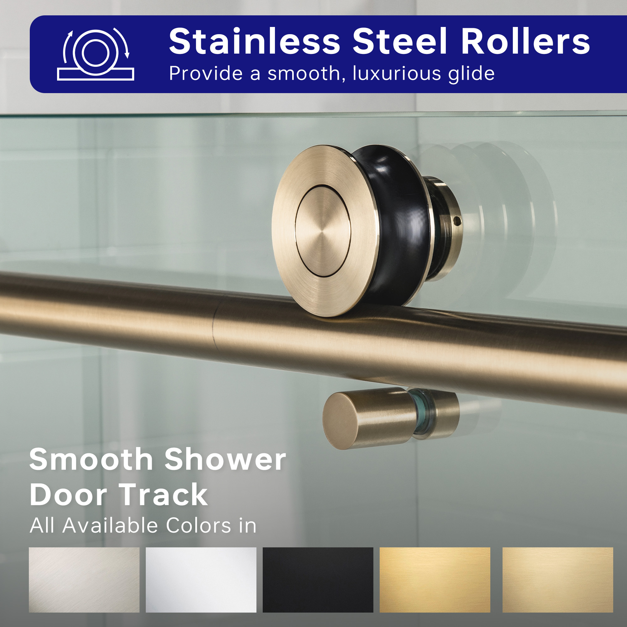  WOODBRIDGE Frameless Shower Doors 56-60