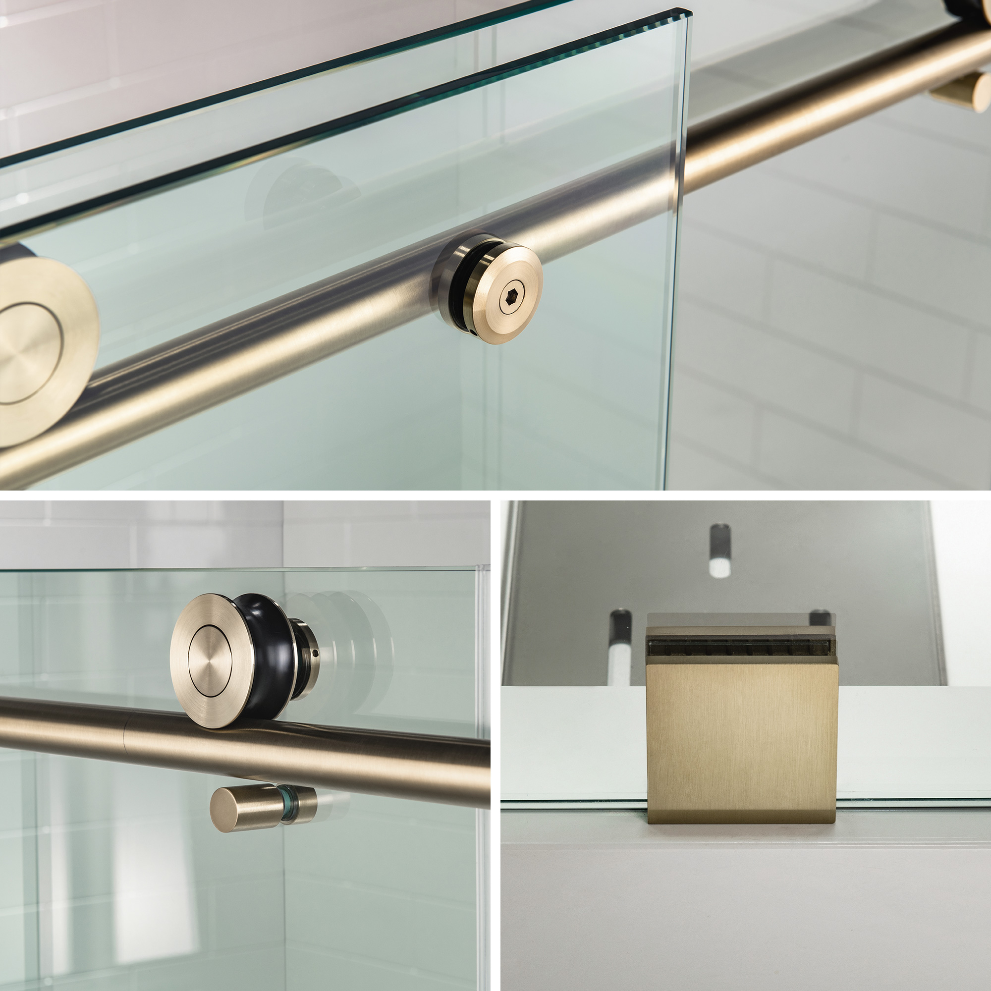 WOODBRIDGE Frameless Shower Doors 56-60