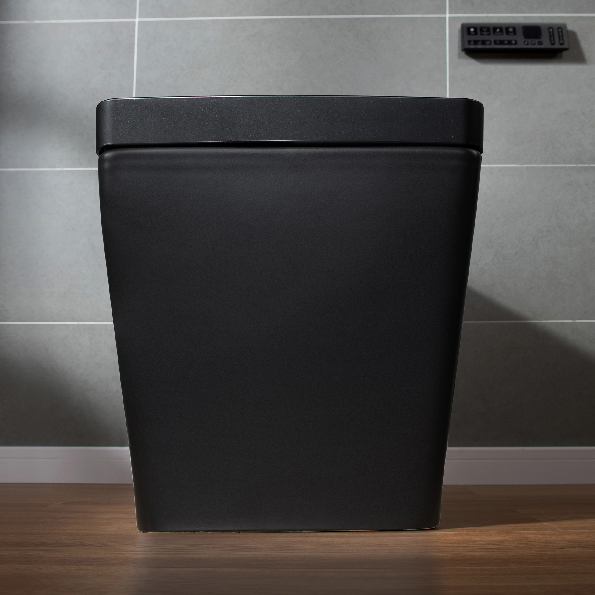  WOODBRIDGE EBT-MB03 One Piece Square Smart Bidet Toilet with Auto Open & Close, Foot Sensor, Auto Flush, Multiple Spray Modes, Heated Seat, Warm Water and Air Dryer, Auto LED Nightlight, Matte Black_25347