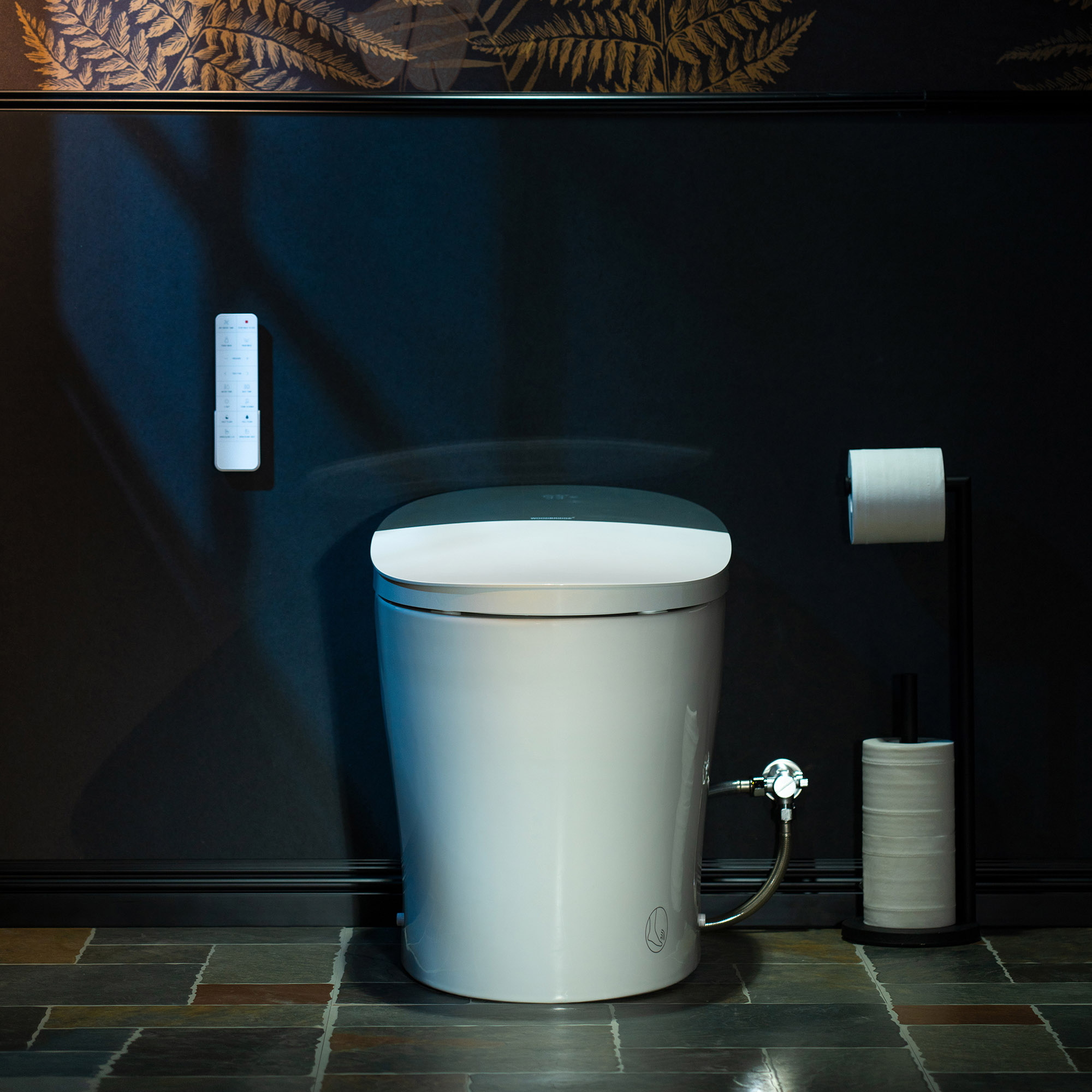  WOODBRIDGE Smart Bidet Toilet Auto Open & Close, Auto Flush, Foot Sensor, Cleaning Foam Dispenser, Heated Seat and ADA Chair Height Design, EBT230_14578