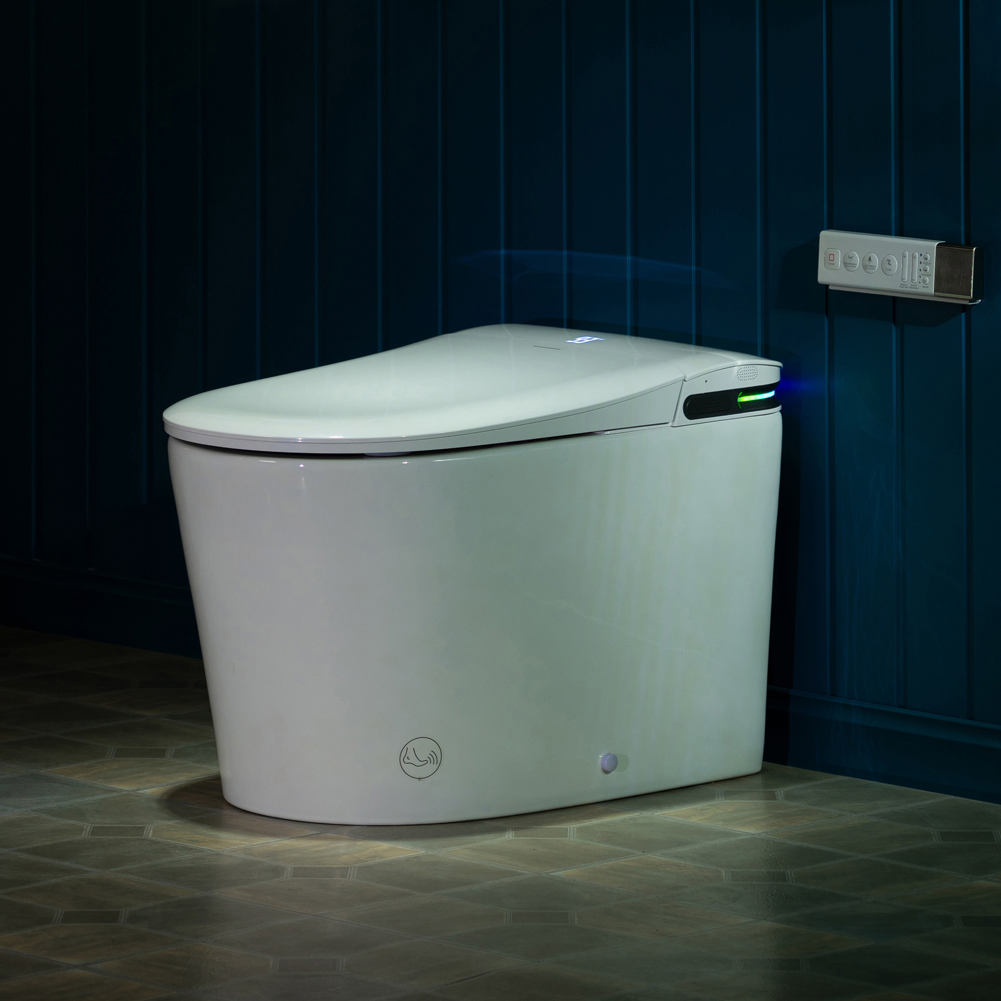 WOODBRIDGE GT071 Smart Toilet with Auto Open/Close Lid, Foot Sensor, Zero Pressure System, Fragrance System, UV Self-Cleaning Nozzle & Multi-Function Wash & Warm Air Dry – Perfect for Low Water Pressure Homes & Enhanced Hygiene