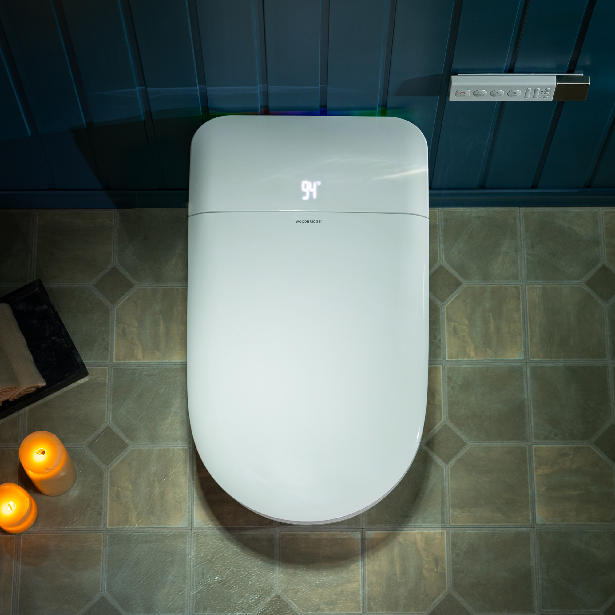  WOODBRIDGE GT071 Smart Toilet with Auto Open/Close Lid, Foot Sensor, Zero Pressure System, Fragrance System, UV Self-Cleaning Nozzle & Multi-Function Wash & Warm Air Dry – Perfect for Low Water Pressure Homes & Enhanced Hygiene_25491