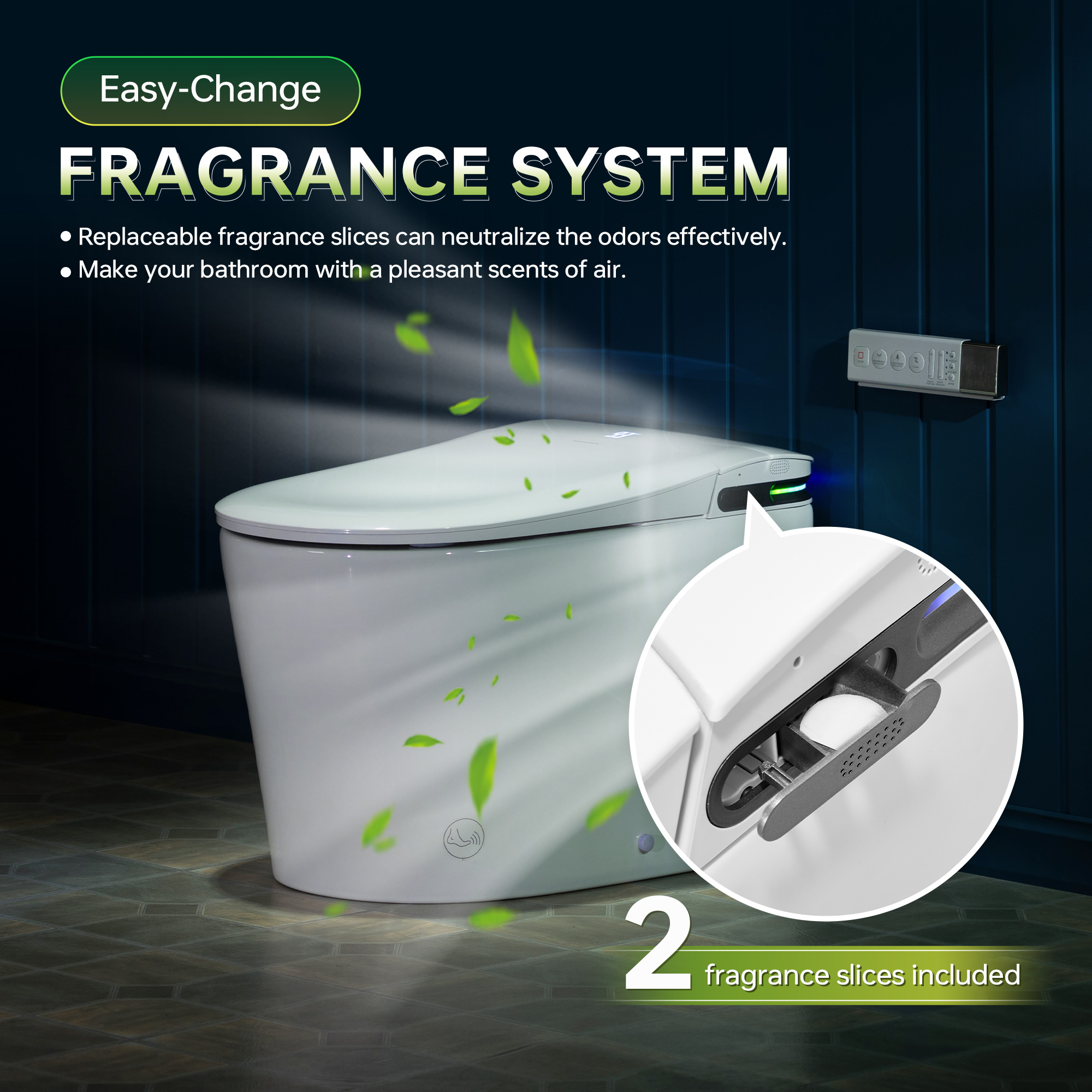  WOODBRIDGE GT071 Smart Toilet with Auto Open/Close Lid, Foot Sensor, Zero Pressure System, Fragrance System, UV Self-Cleaning Nozzle & Multi-Function Wash & Warm Air Dry – Perfect for Low Water Pressure Homes & Enhanced Hygiene_25498