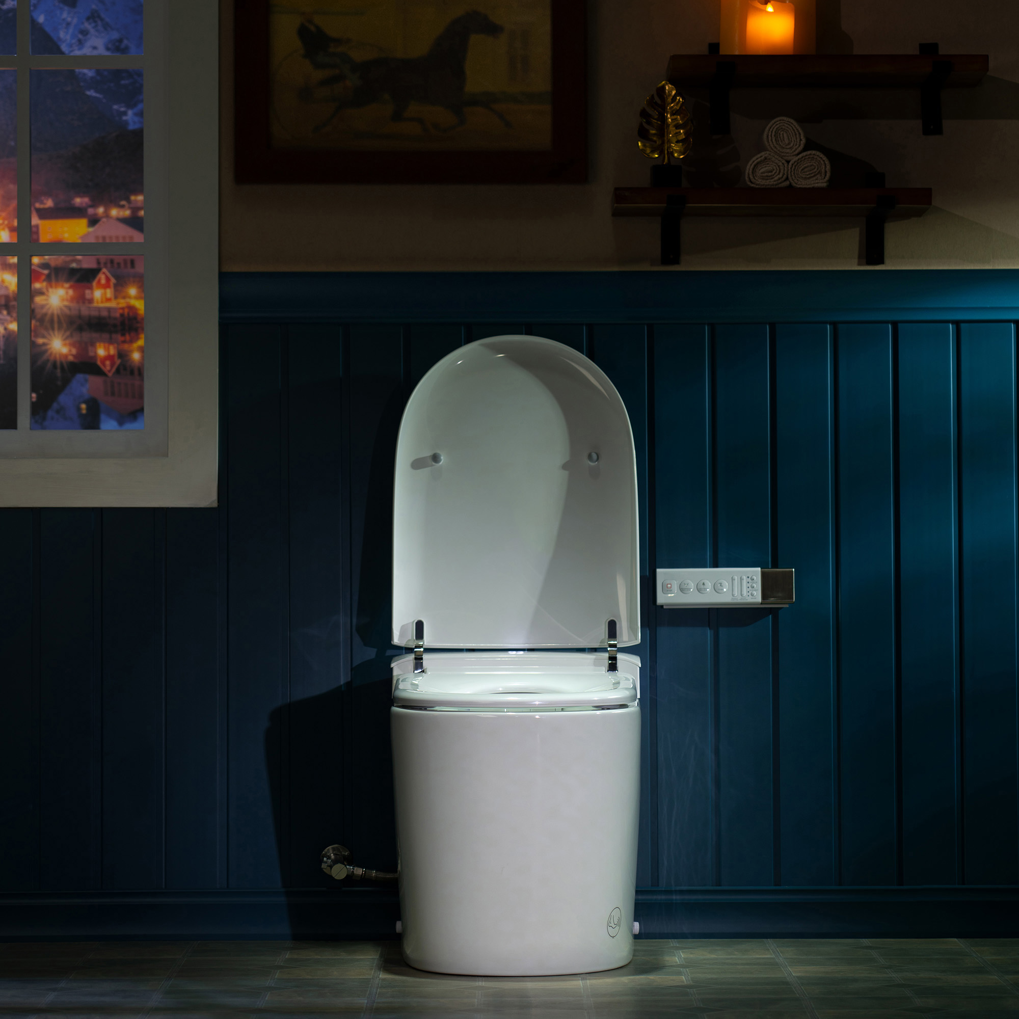  WOODBRIDGE GT071 Smart Toilet with Auto Open/Close Lid, Foot Sensor, Zero Pressure System, Fragrance System, UV Self-Cleaning Nozzle & Multi-Function Wash & Warm Air Dry – Perfect for Low Water Pressure Homes & Enhanced Hygiene_25501