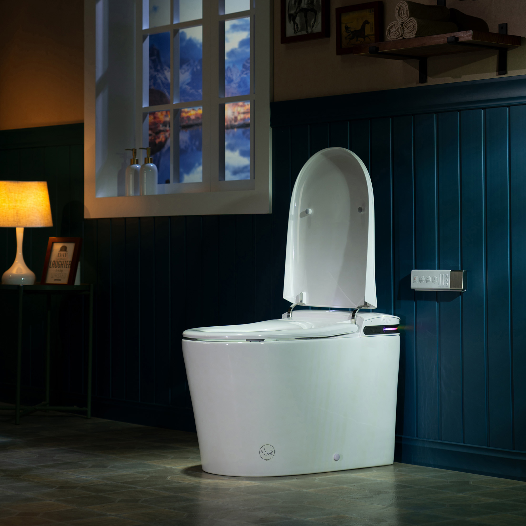  WOODBRIDGE GT071 Smart Toilet with Auto Open/Close Lid, Foot Sensor, Zero Pressure System, Fragrance System, UV Self-Cleaning Nozzle & Multi-Function Wash & Warm Air Dry – Perfect for Low Water Pressure Homes & Enhanced Hygiene_25503