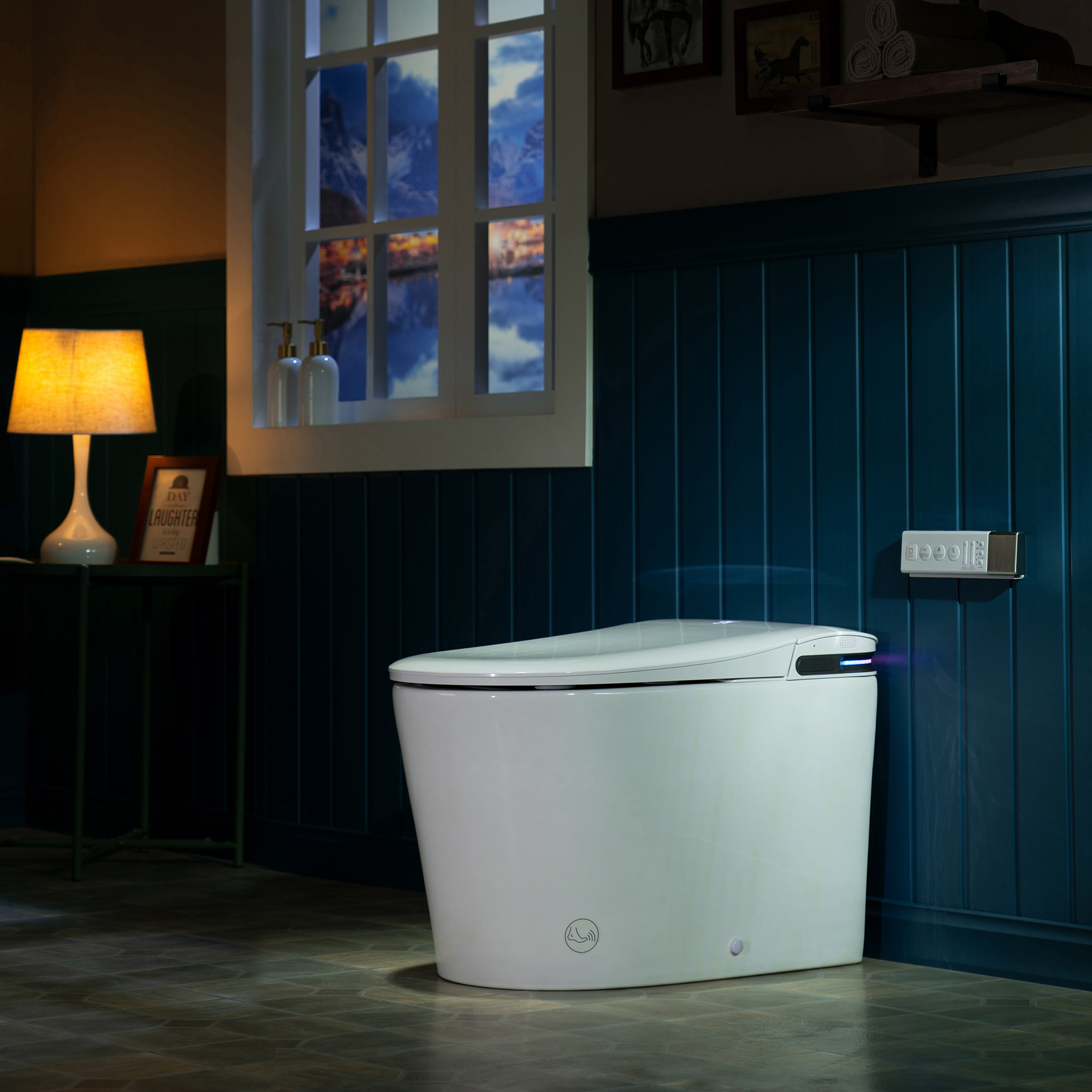  WOODBRIDGE GT071 Smart Toilet with Auto Open/Close Lid, Foot Sensor, Zero Pressure System, Fragrance System, UV Self-Cleaning Nozzle & Multi-Function Wash & Warm Air Dry – Perfect for Low Water Pressure Homes & Enhanced Hygiene_25513