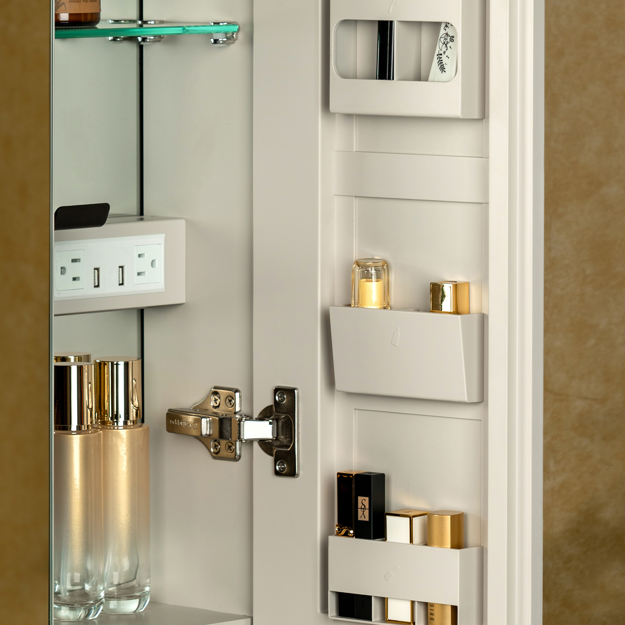  WOODBRIDGE Modern Rectangular Medicine Cabinet with Rounded Corners (30.75” W x 27.5” H) – Smart Storage, Anti-Fog Mirror, LED Lighting, Medium-Sized, RC3028-IV_25752
