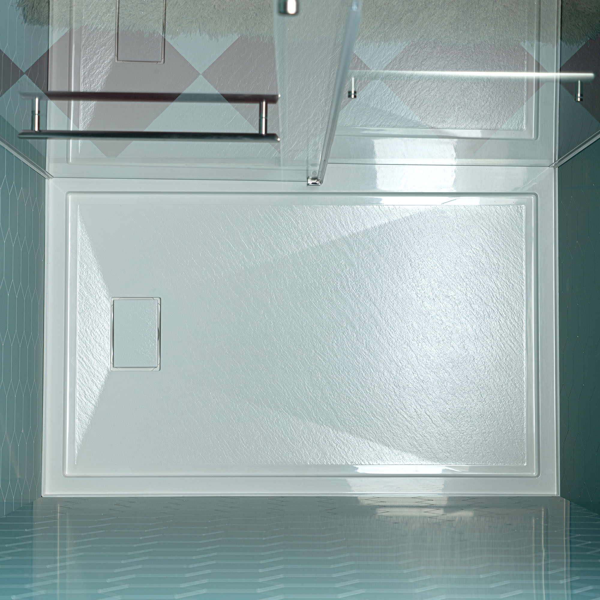  WOODBRIDGE 48 in. x 36 in. Solid Surface Shower Pan Base in White, Alcove Installation with Right Drain, Slip-Resistant & Mold-Resistant_25860