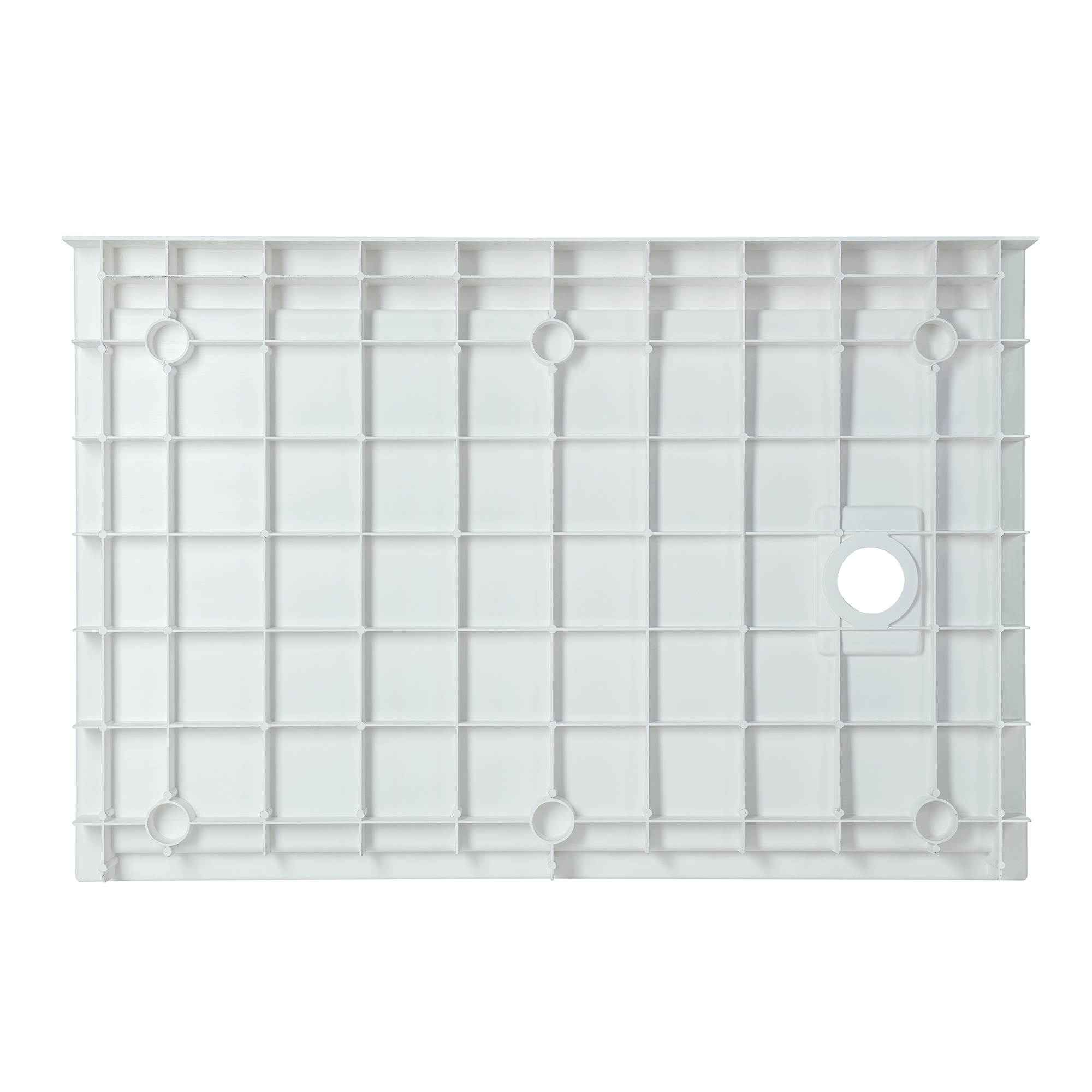 WOODBRIDGE 60 in. x 30 in. Solid Surface Shower Pan Base in White, Alcove Installation with Right Drain, Slip-Resistant & Mold-Resistant_25883