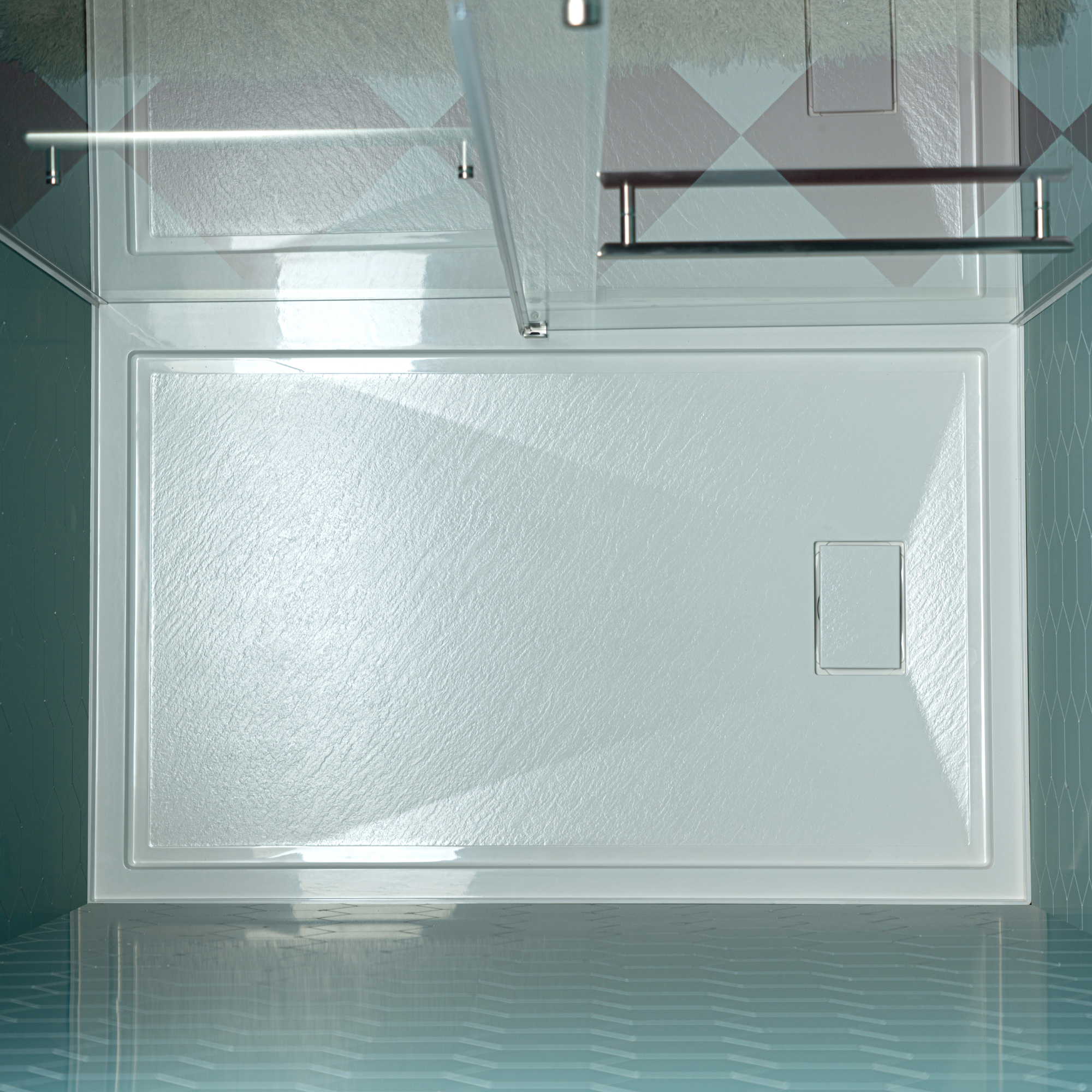  WOODBRIDGE 60 in. x 32 in. Solid Surface Shower Pan Base in White, Alcove Installation with Left Drain, Slip-Resistant & Mold-Resistant_25894