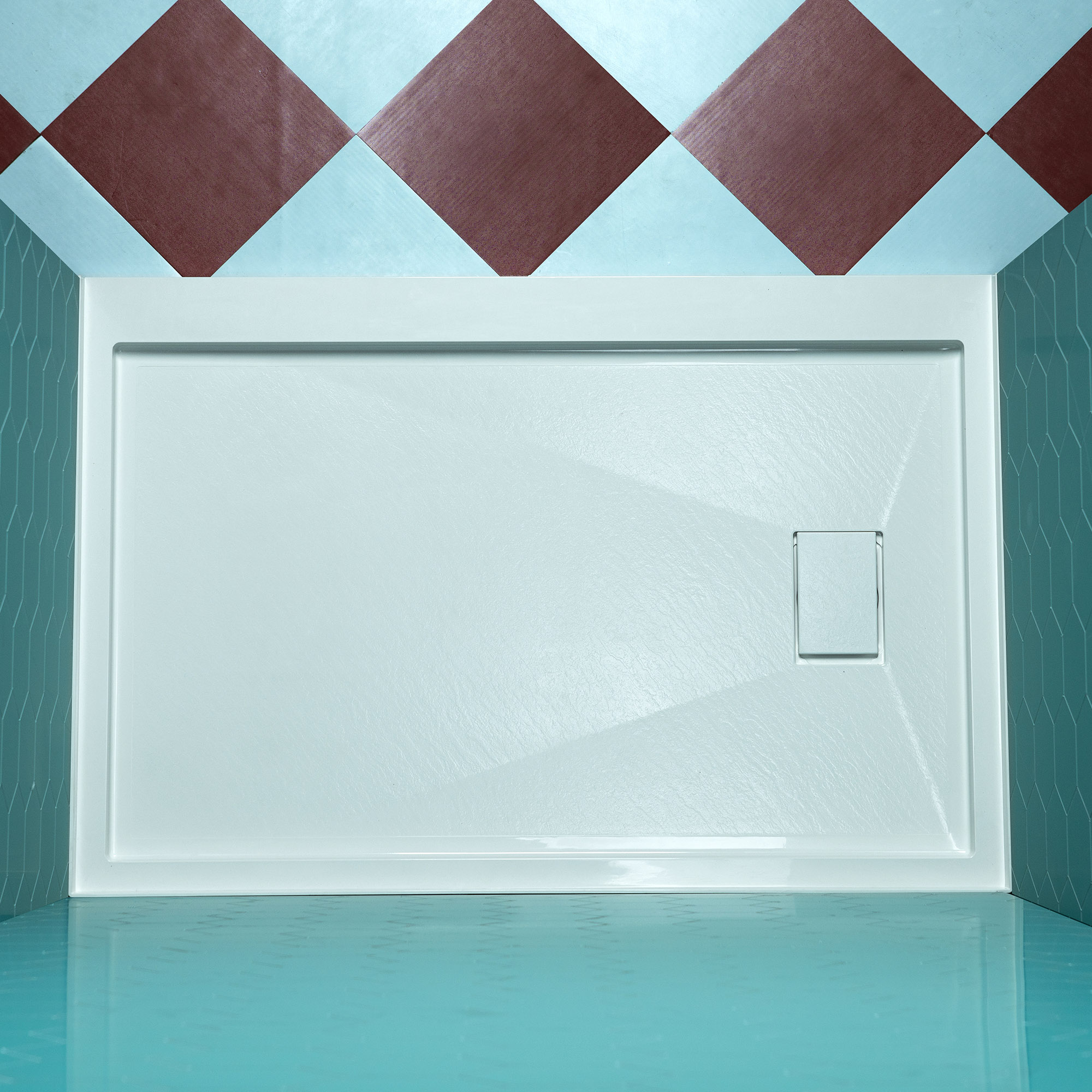  WOODBRIDGE 60 in. x 32 in. Solid Surface Shower Pan Base in White, Alcove Installation with Left Drain, Slip-Resistant & Mold-Resistant_25895