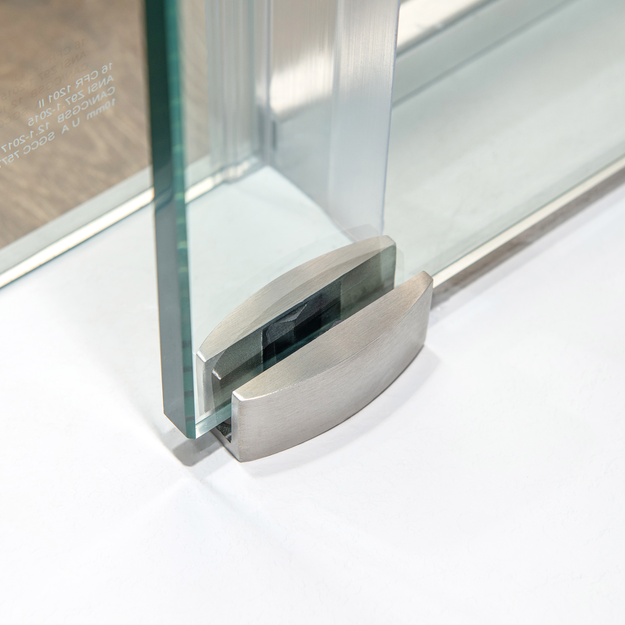  WOODBRIDGE Frameless Single Sliding Shower Door with Soft Close System, 57.5-60