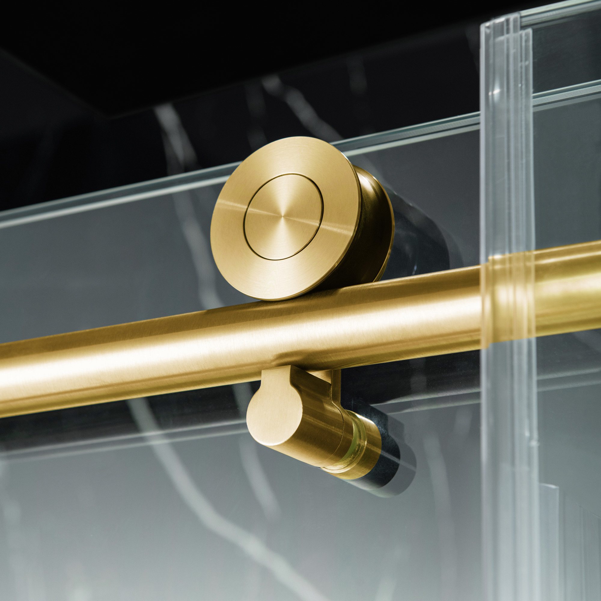  WOODBRIDGE Frameless Single Sliding Shower Door with Soft Close System, 57.5-60