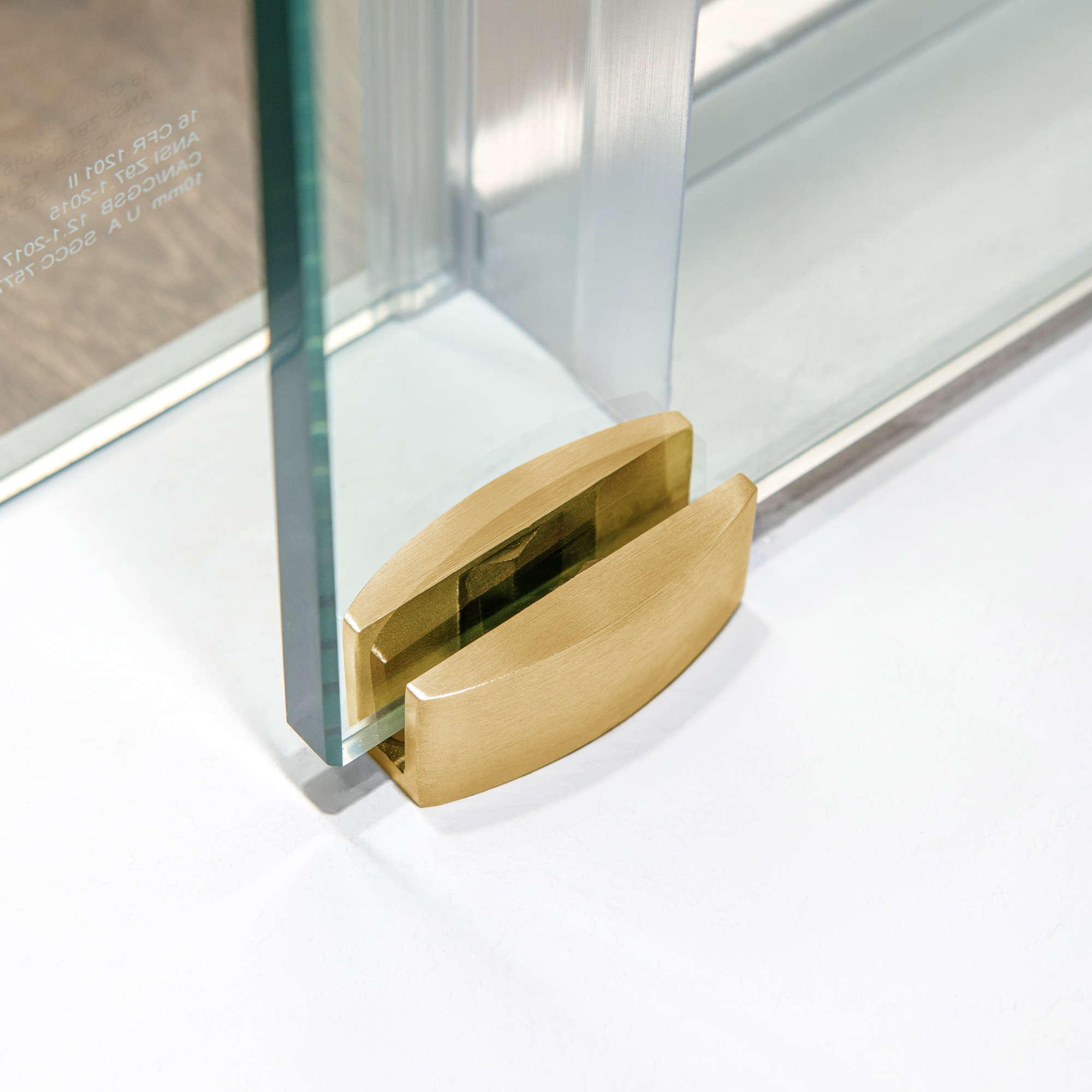  WOODBRIDGE Frameless Single Sliding Shower Door with Soft Close System, 57.5-60