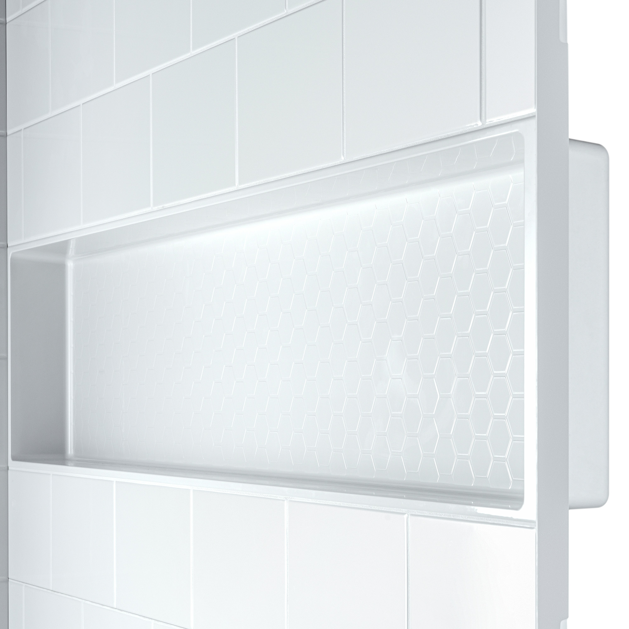  Woodbridge 60” x 32” Four-Piece Direct-to-Stud Alcove Tub Surround with Right-Drain Soaking Bathtub Combo in White_27267