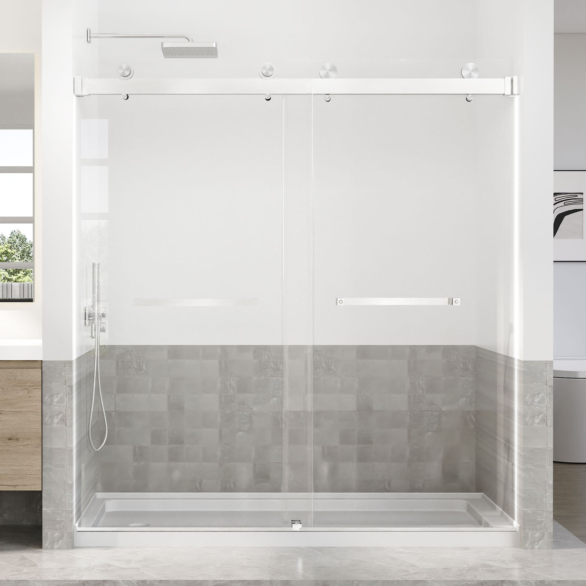 WOODBRIDGE Frameless Tub Doors 66-72