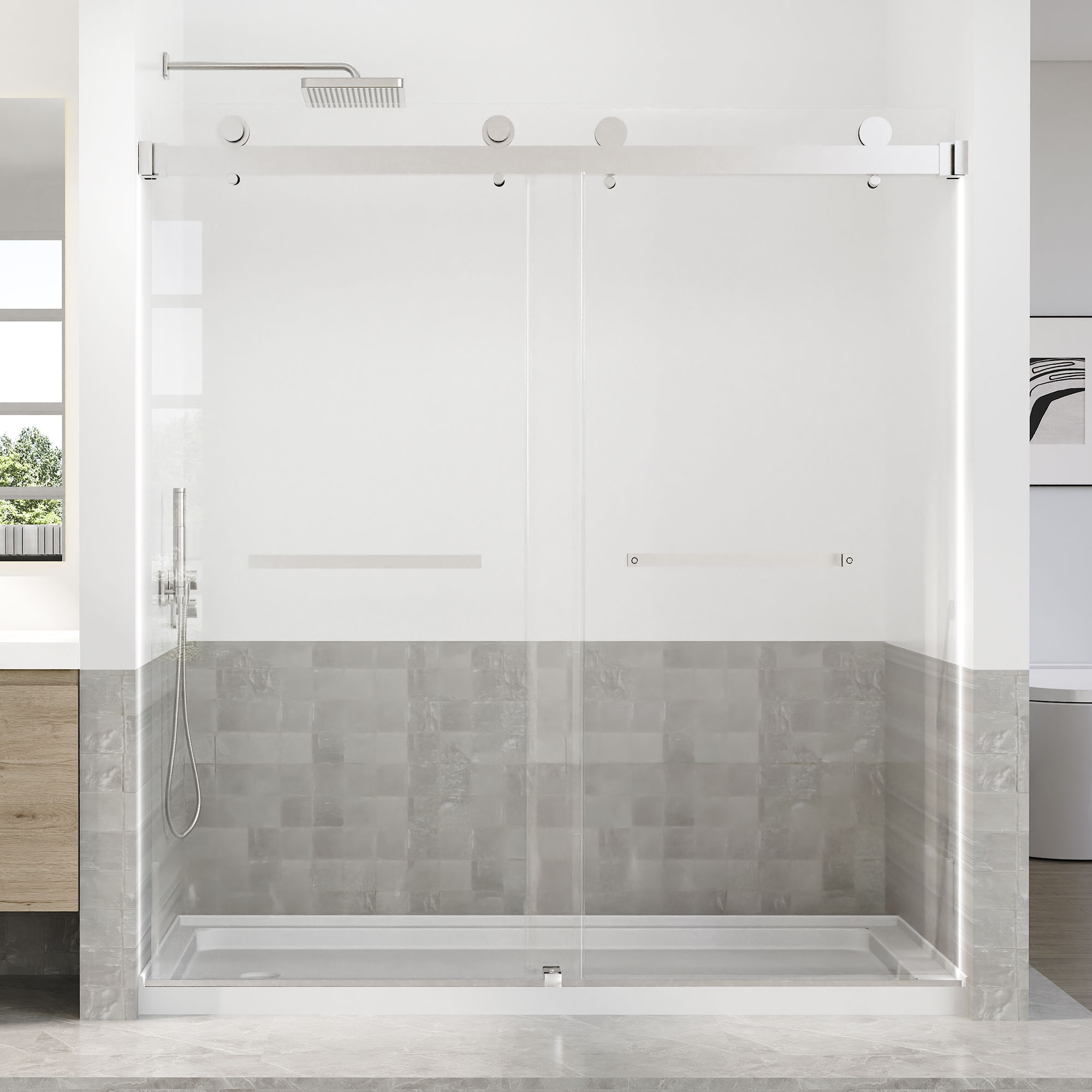 WOODBRIDGE Frameless Tub Doors 66-72