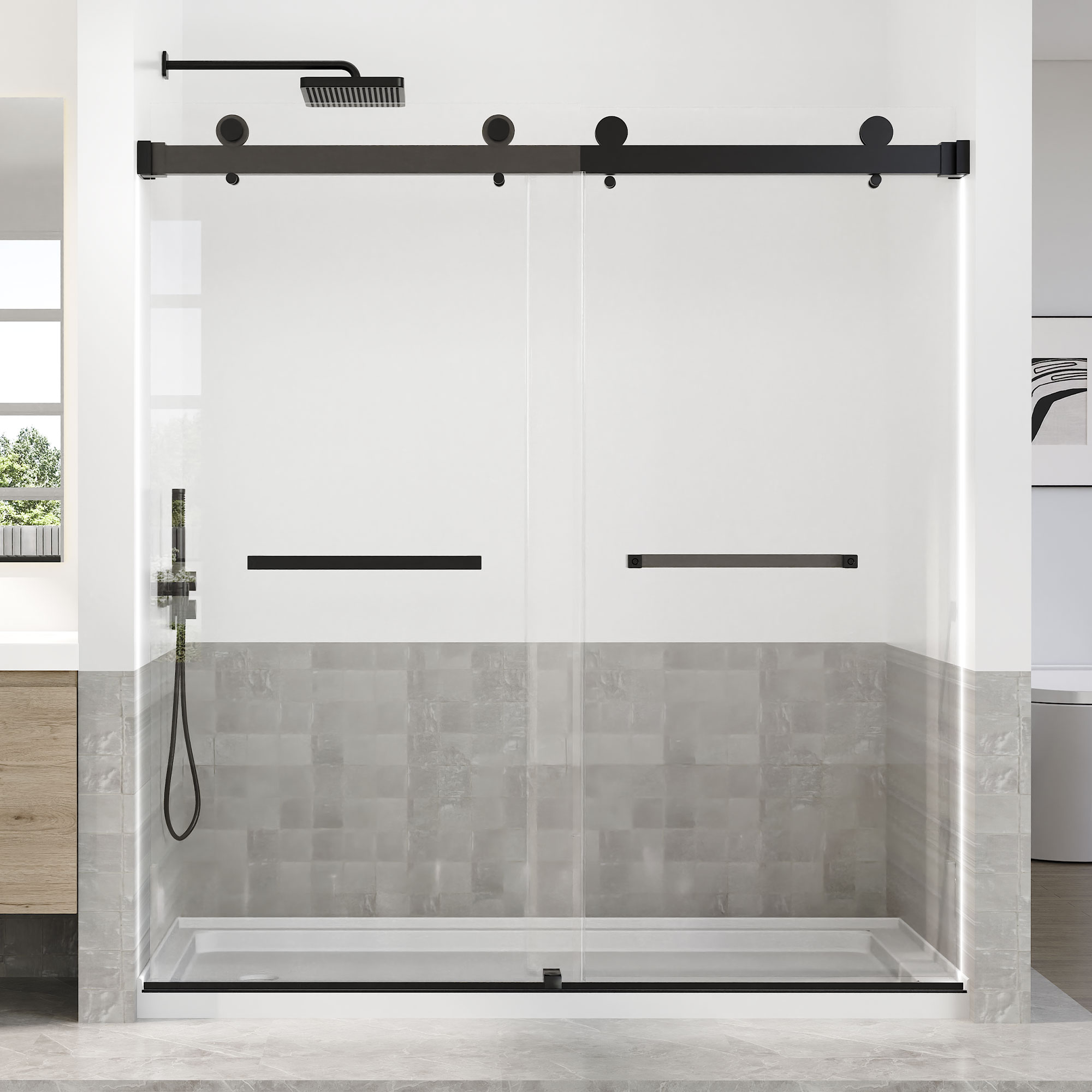 WOODBRIDGE Frameless Tub Doors 66-72