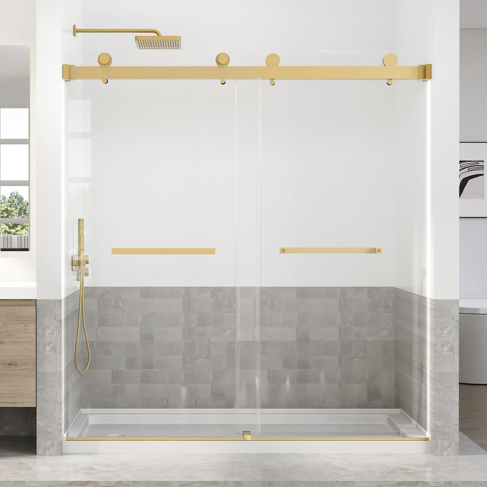 WOODBRIDGE Frameless Tub Doors 66-72