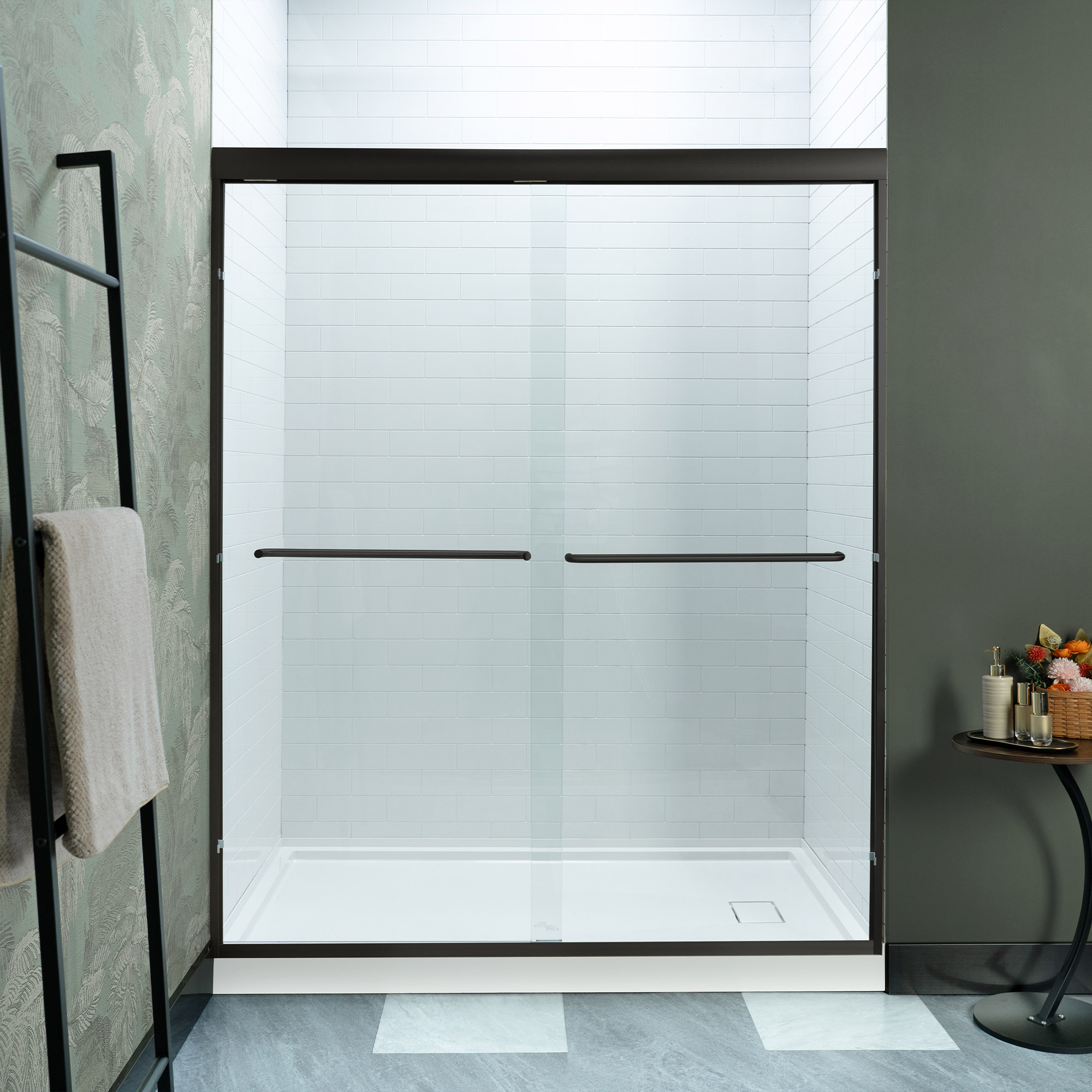 WOODBRIDGE Double Sliding Shower Door 56-60