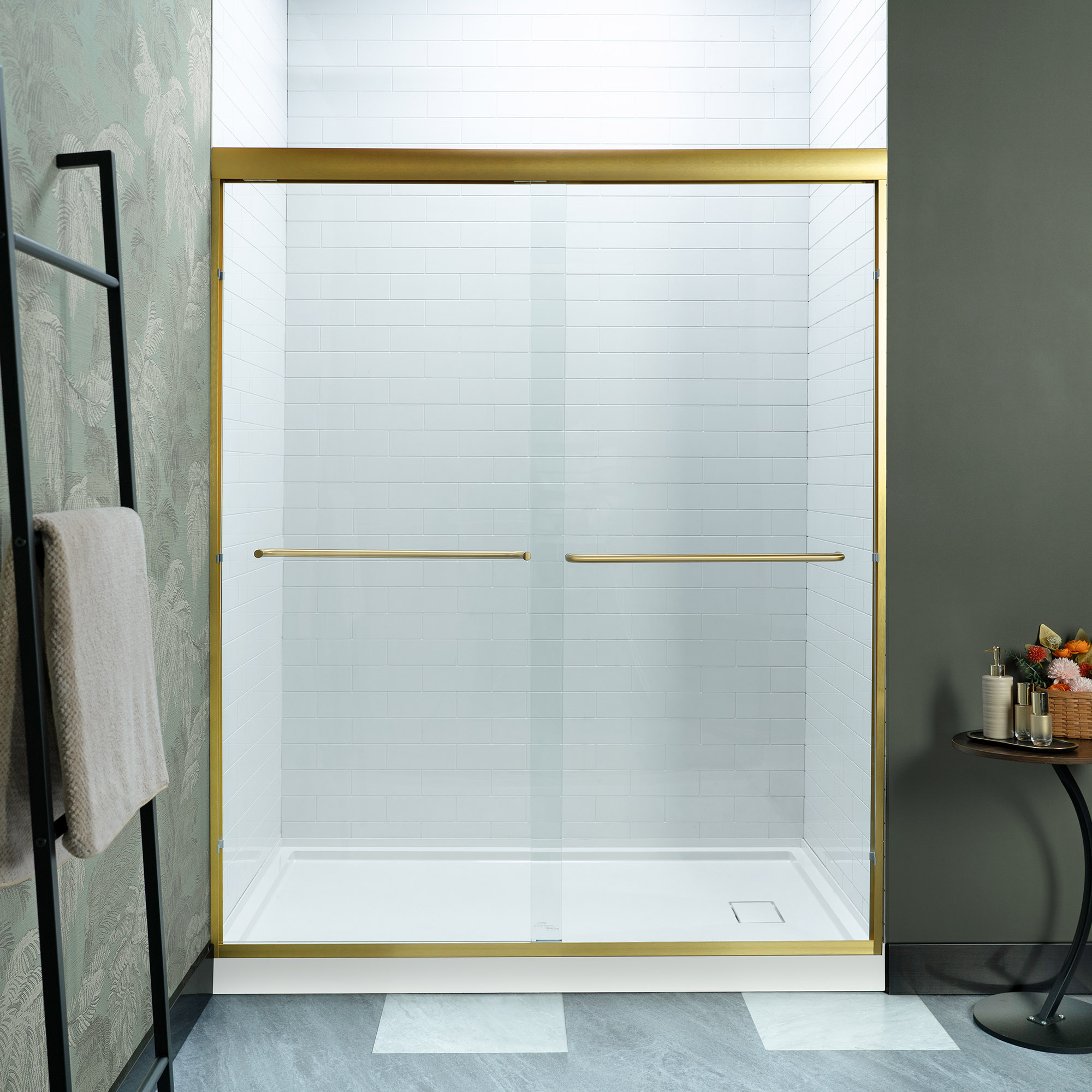 WOODBRIDGE Double Sliding Shower Door 56-60