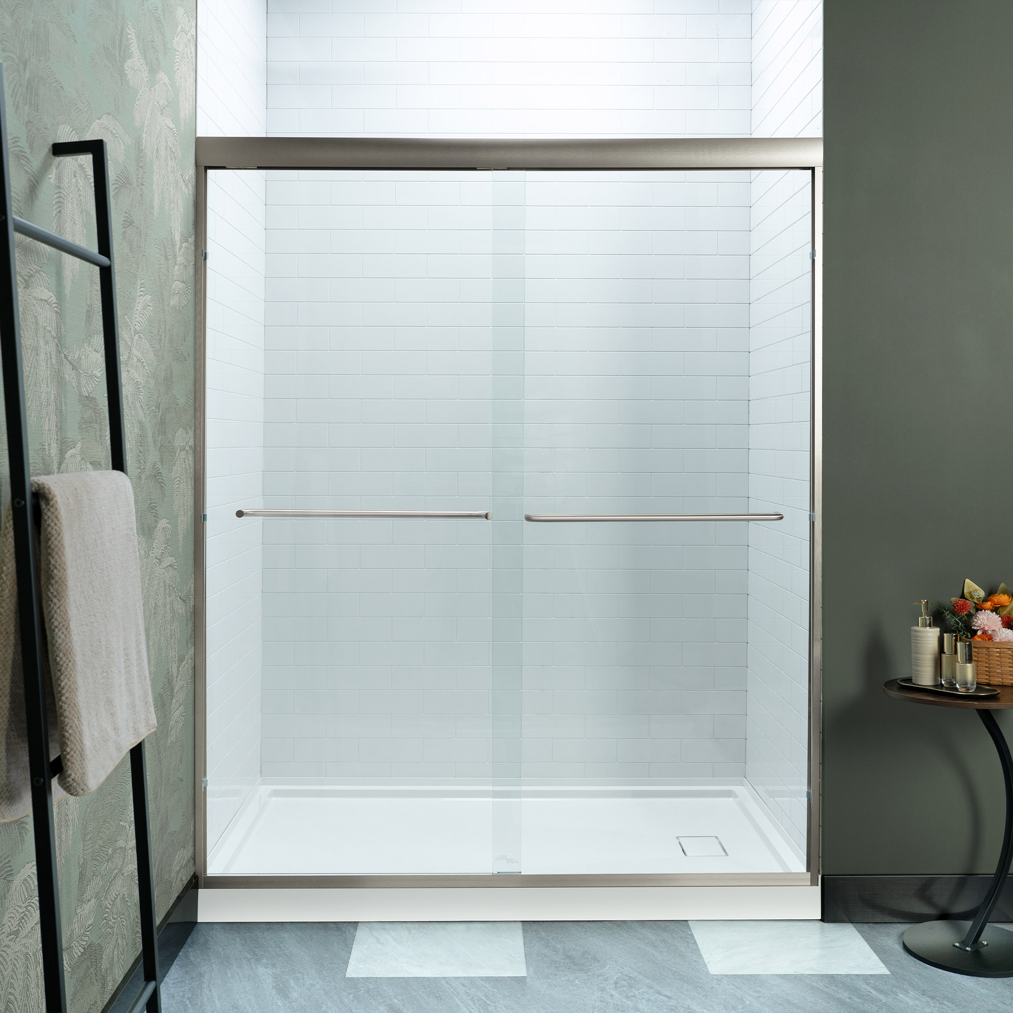 WOODBRIDGE Double Sliding Shower Door 56-60