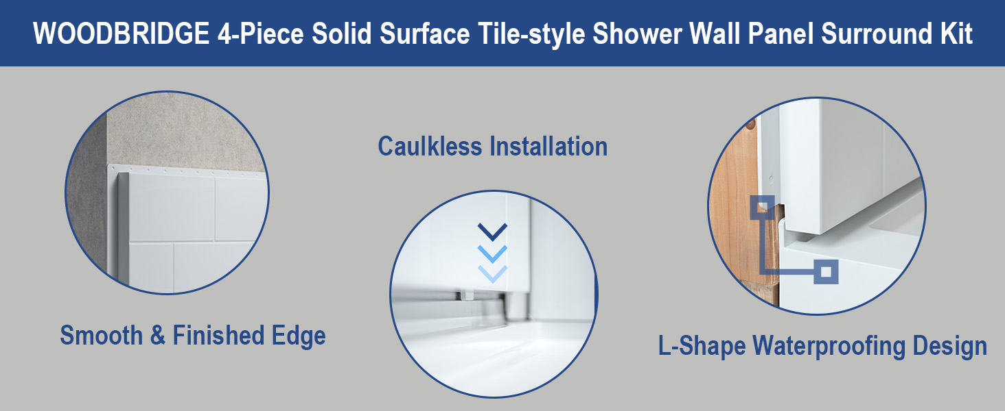 4边缘光滑&无填缝安装&L型防水