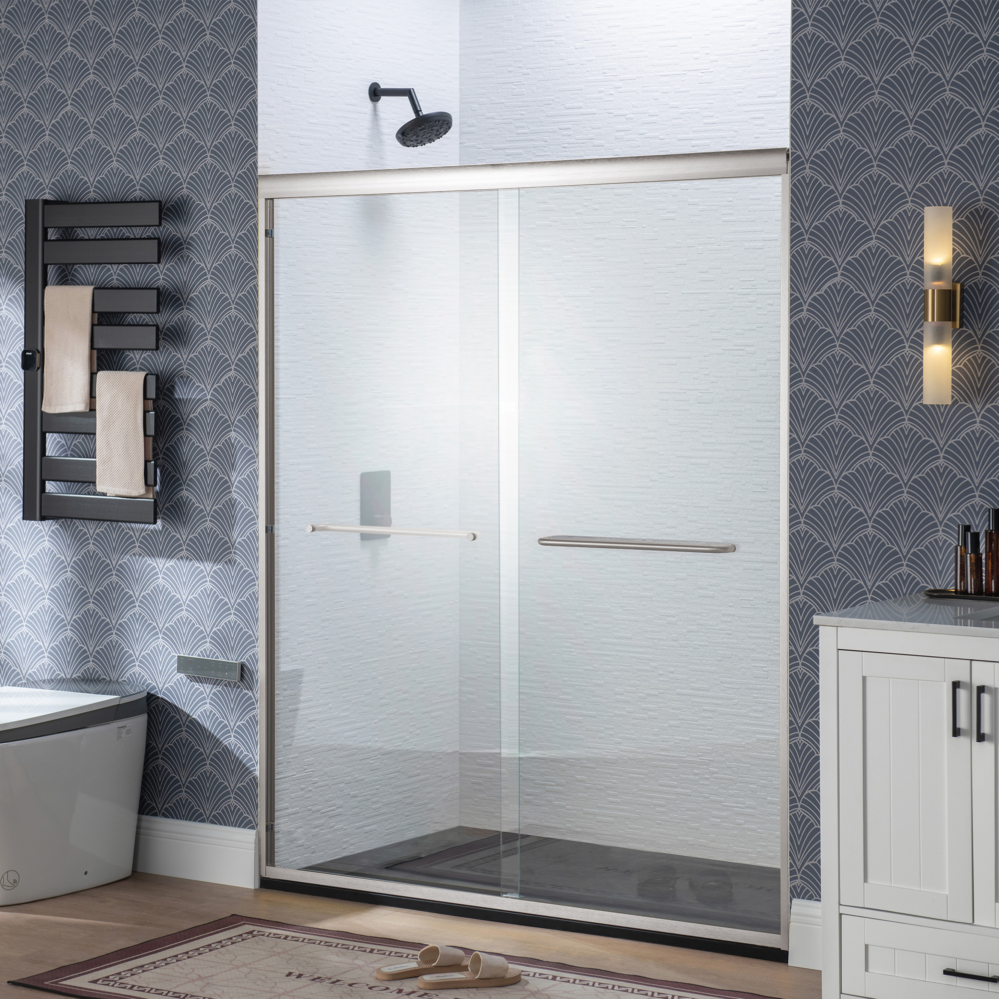 WOODBRIDGE Double Sliding Shower Door 44-48