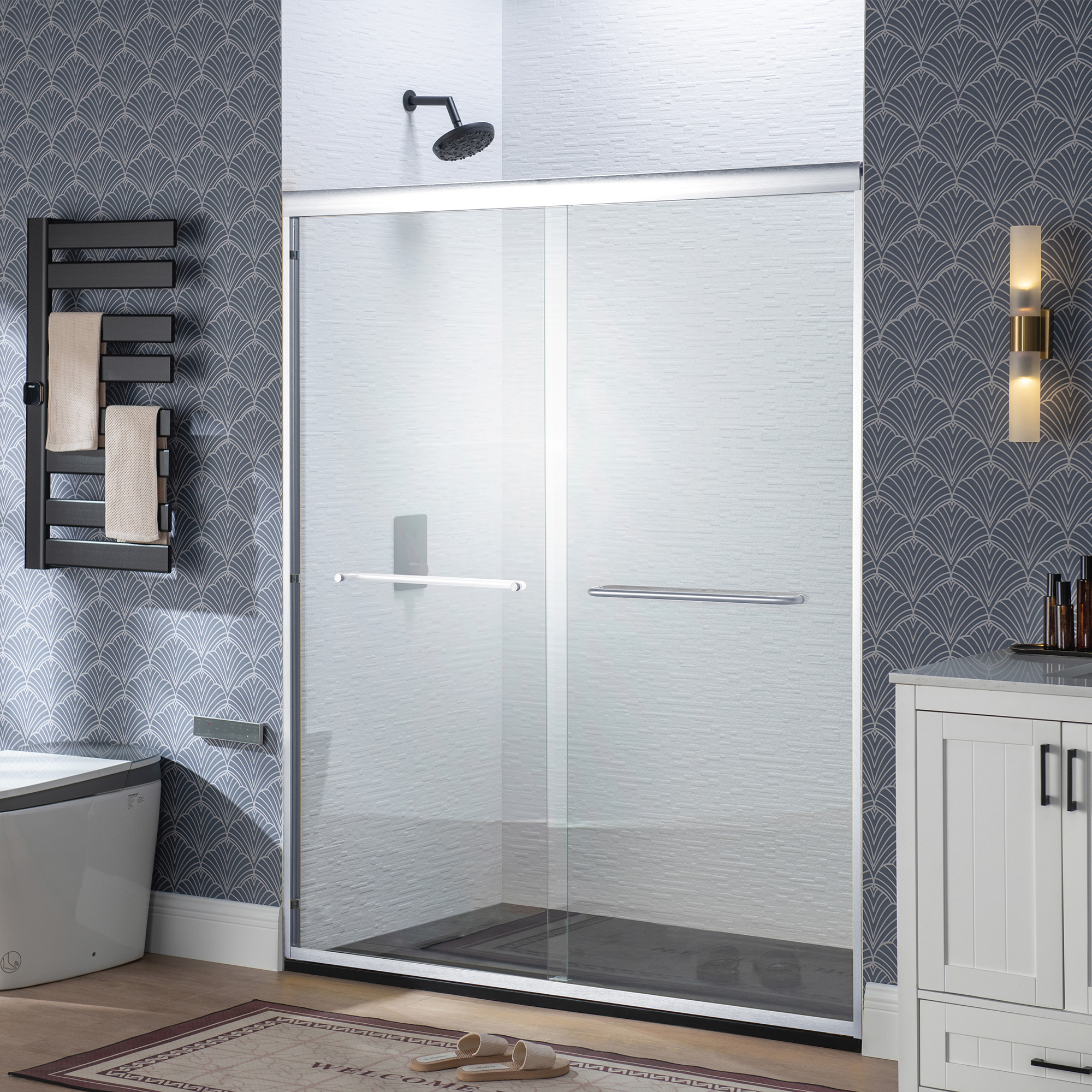 WOODBRIDGE Double Sliding Shower Door 44-48